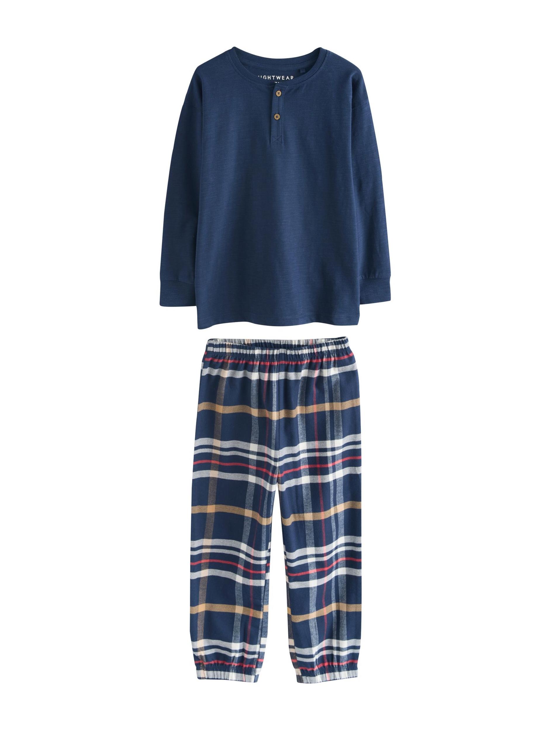 Next Pižama mornarska / rumena / temno zelena / bordo / bela