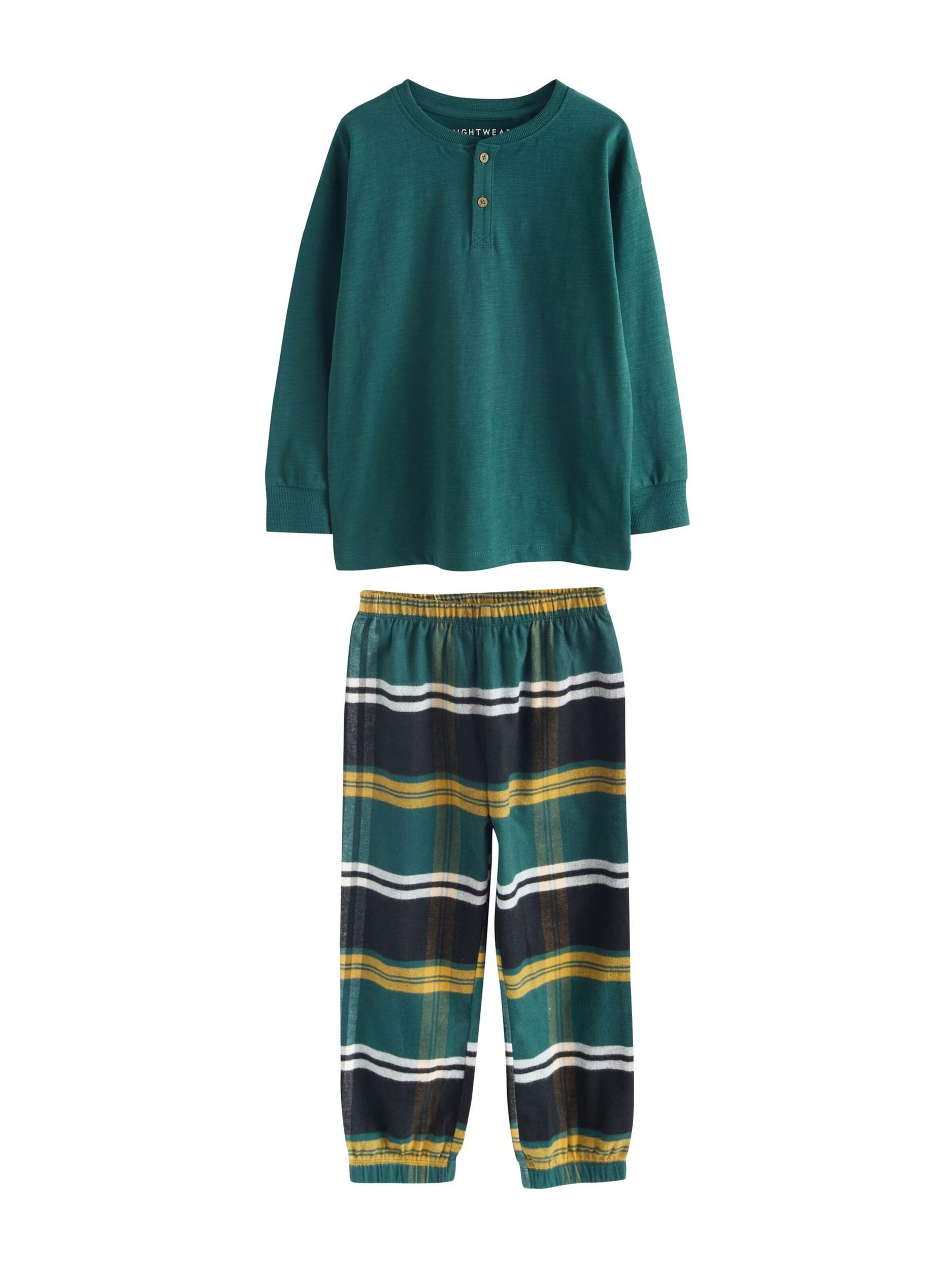 Next Pižama mornarska / rumena / temno zelena / bordo / bela