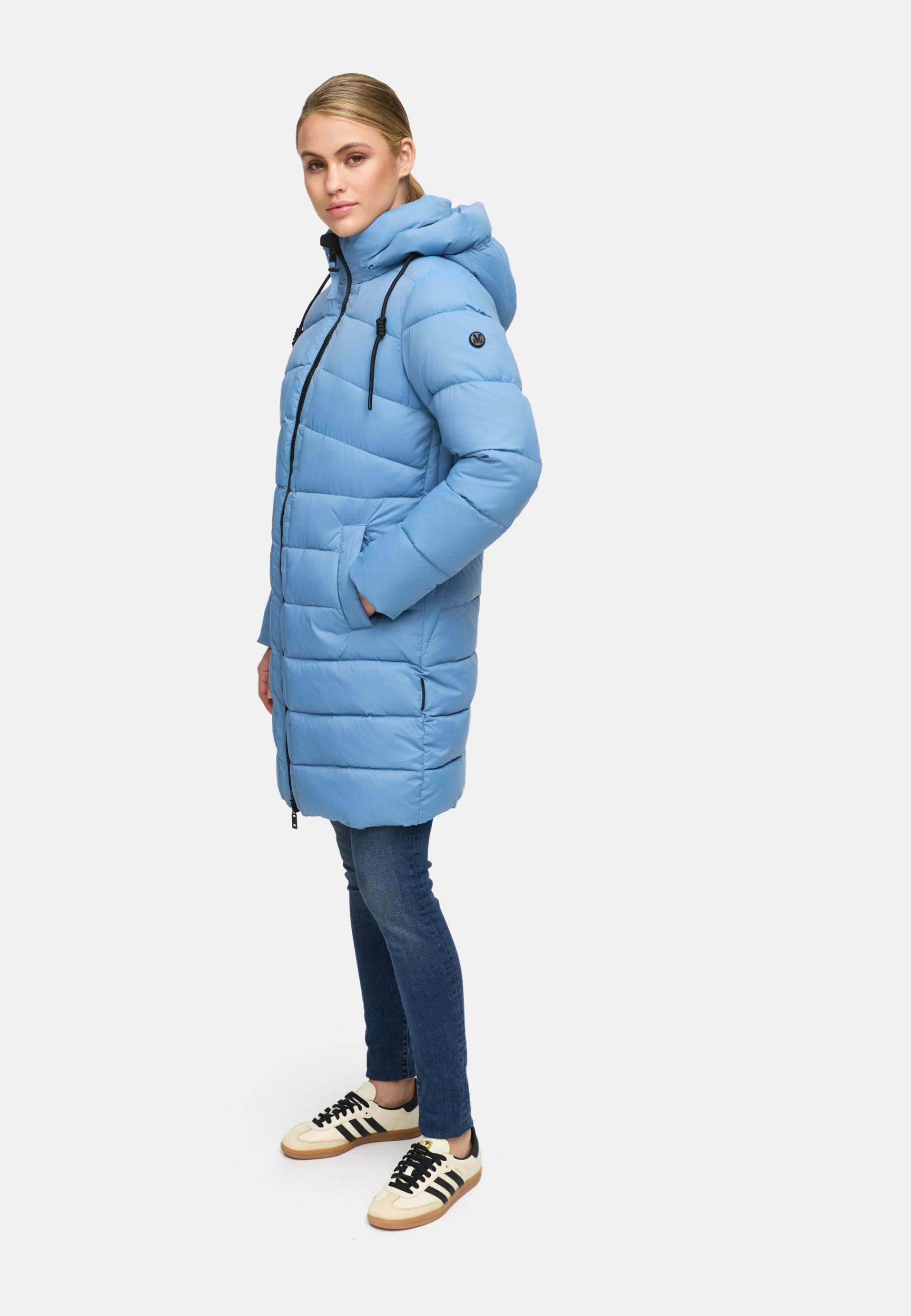 MARIKOO Zimski plašč 'Kaltnäschen 16' nebeško modra