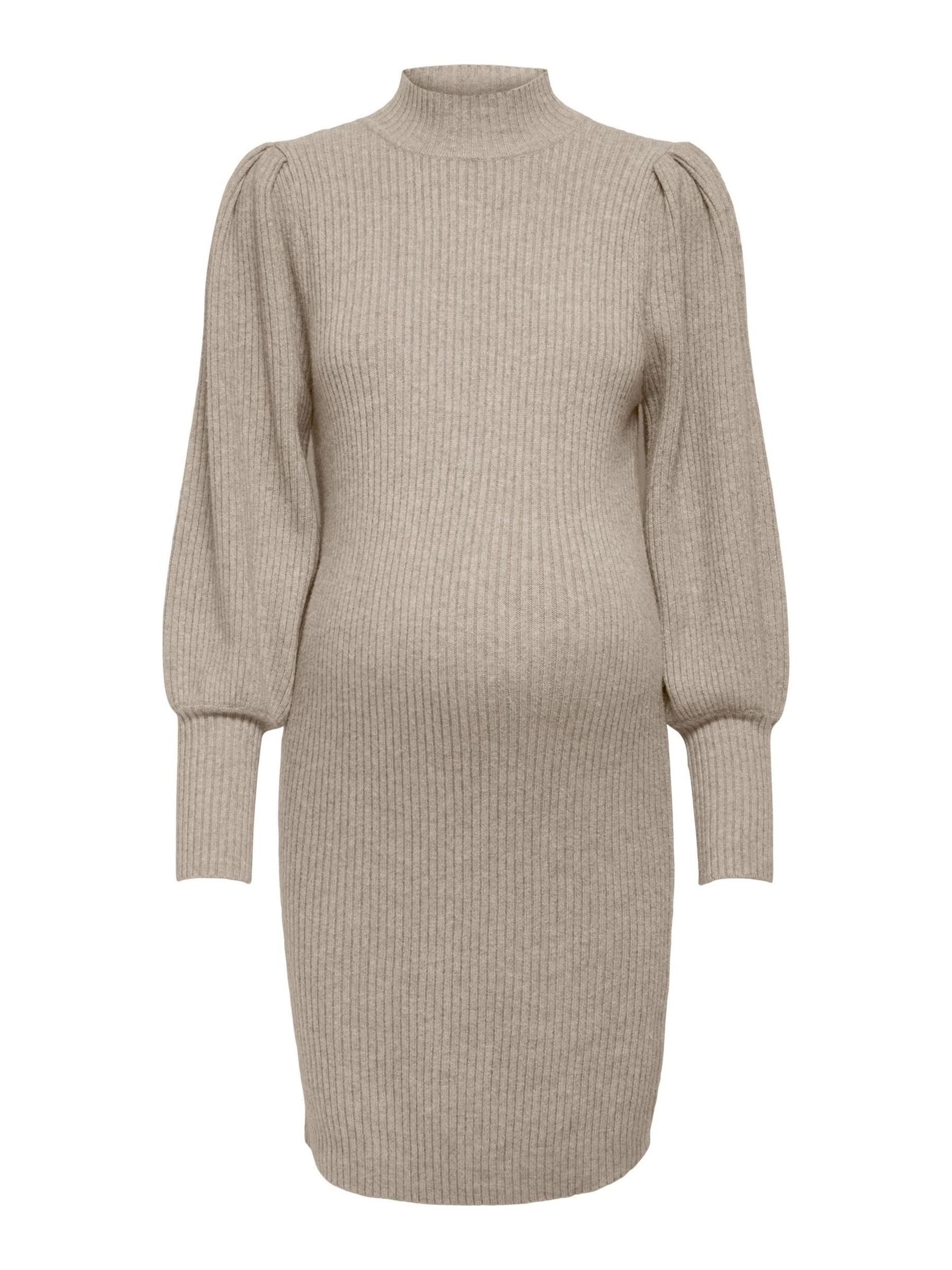 Only Maternity Pletena obleka 'OLMKATIA' bež