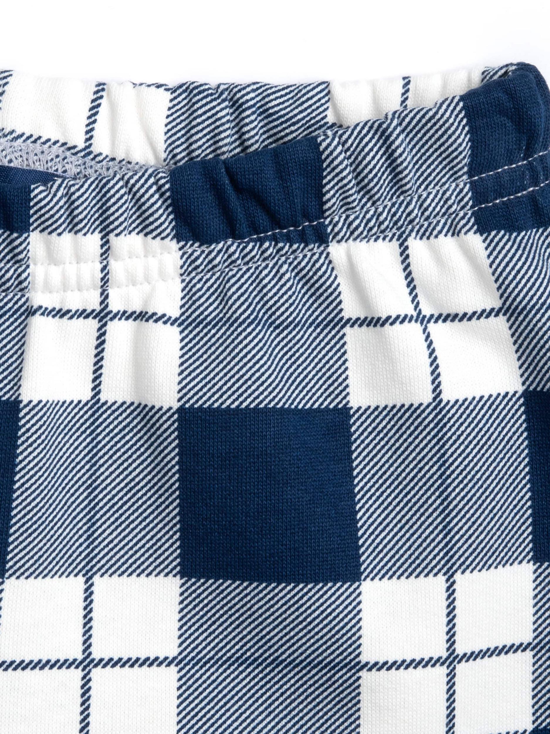 Chicco Pižama modra / rjava / bela