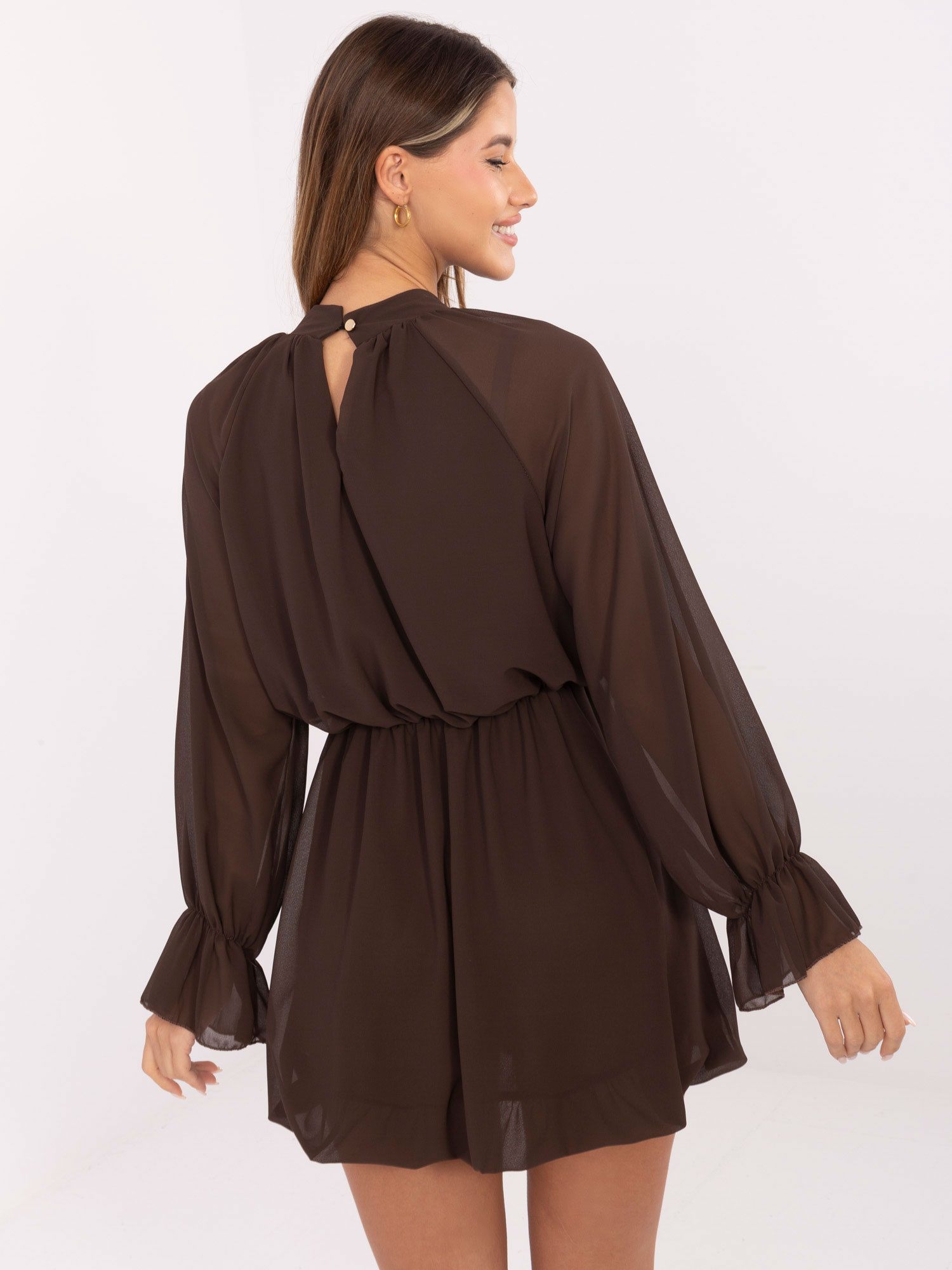 RUE PARIS Dress-MI-SK-A1554.26-brown