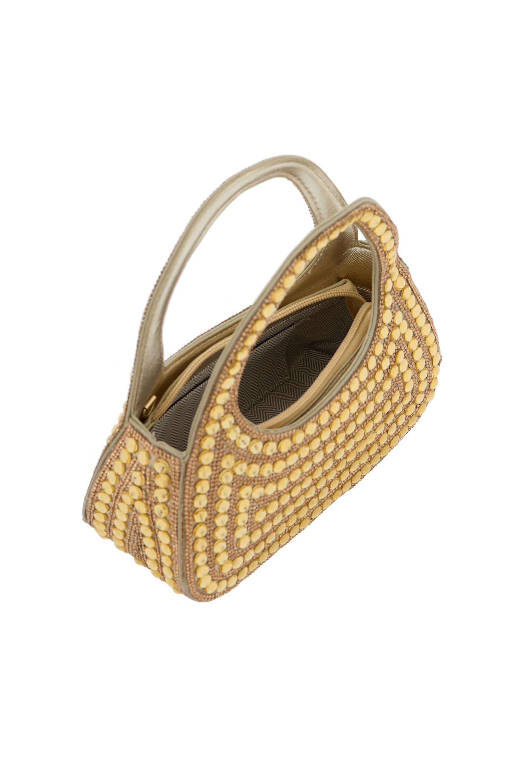 faina Ročna torbica zlata
