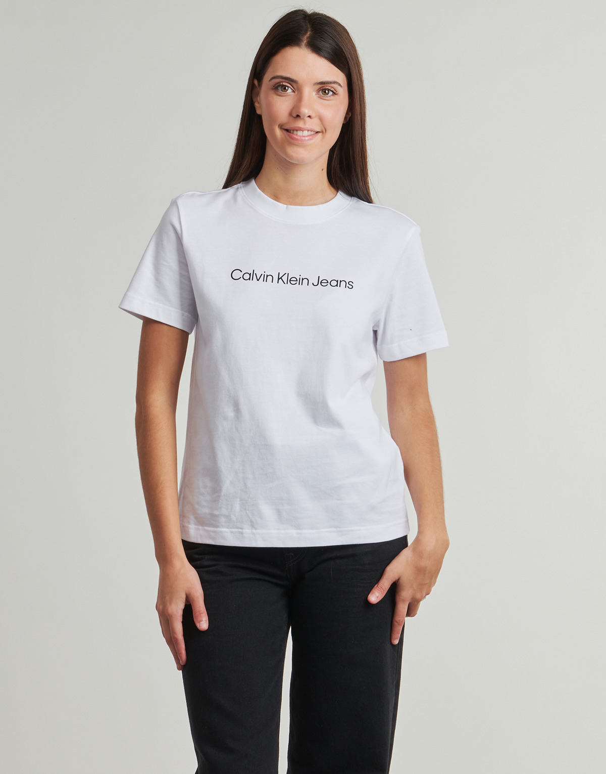 Calvin Klein Jeans Majice s kratkimi rokavi A- INST. LOGO CLASSIC TEE SS Calvin Klein Jeans