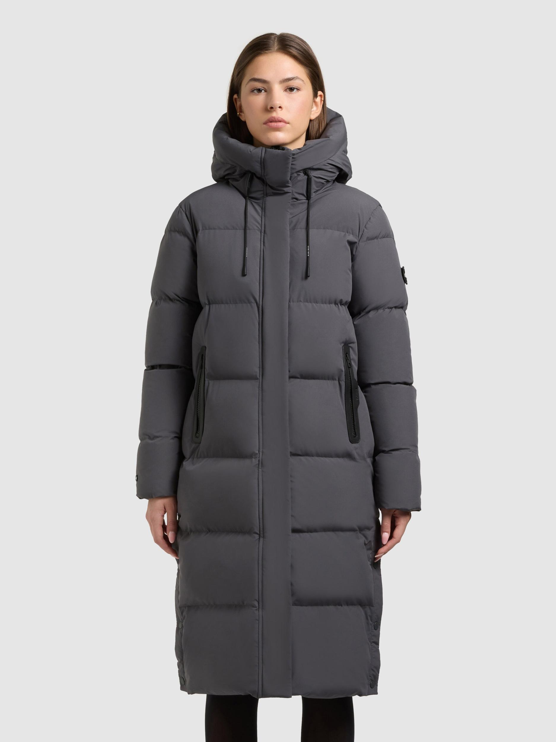 khujo Zimski plašč 'Coulin Matt' temno siva