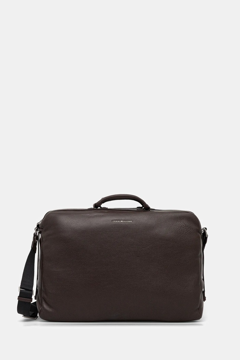 Usnjena torba Tommy Hilfiger 52 x 34 x 18 cm