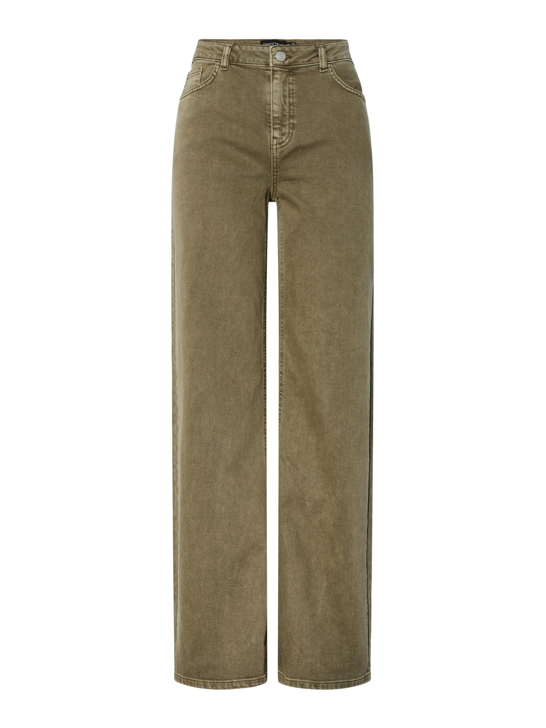 PIECES Kavbojke 'PCSILKE' oliva