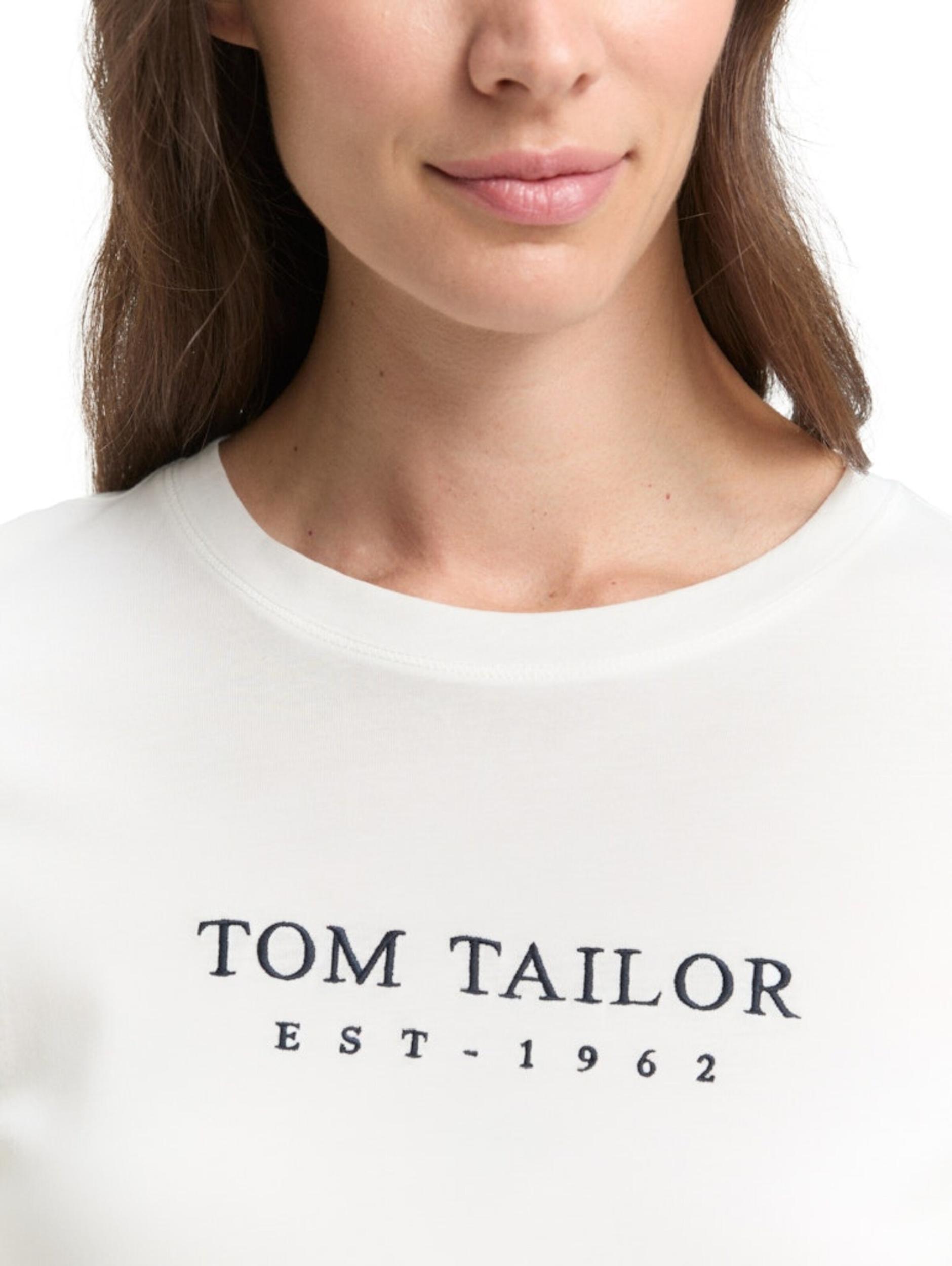 TOM TAILOR Majica mornarska / bela