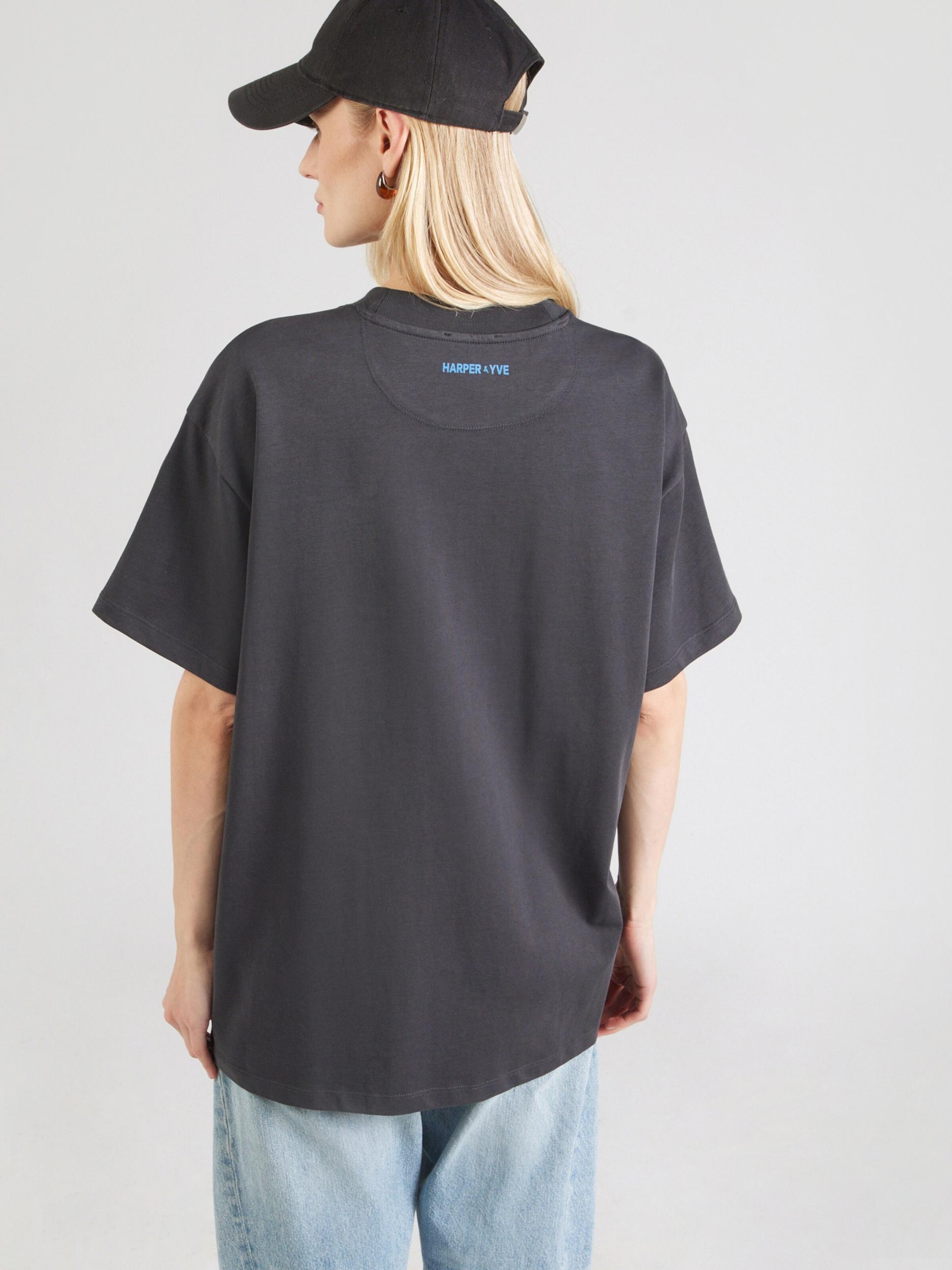 Harper & Yve Majica modra / temno siva / bela