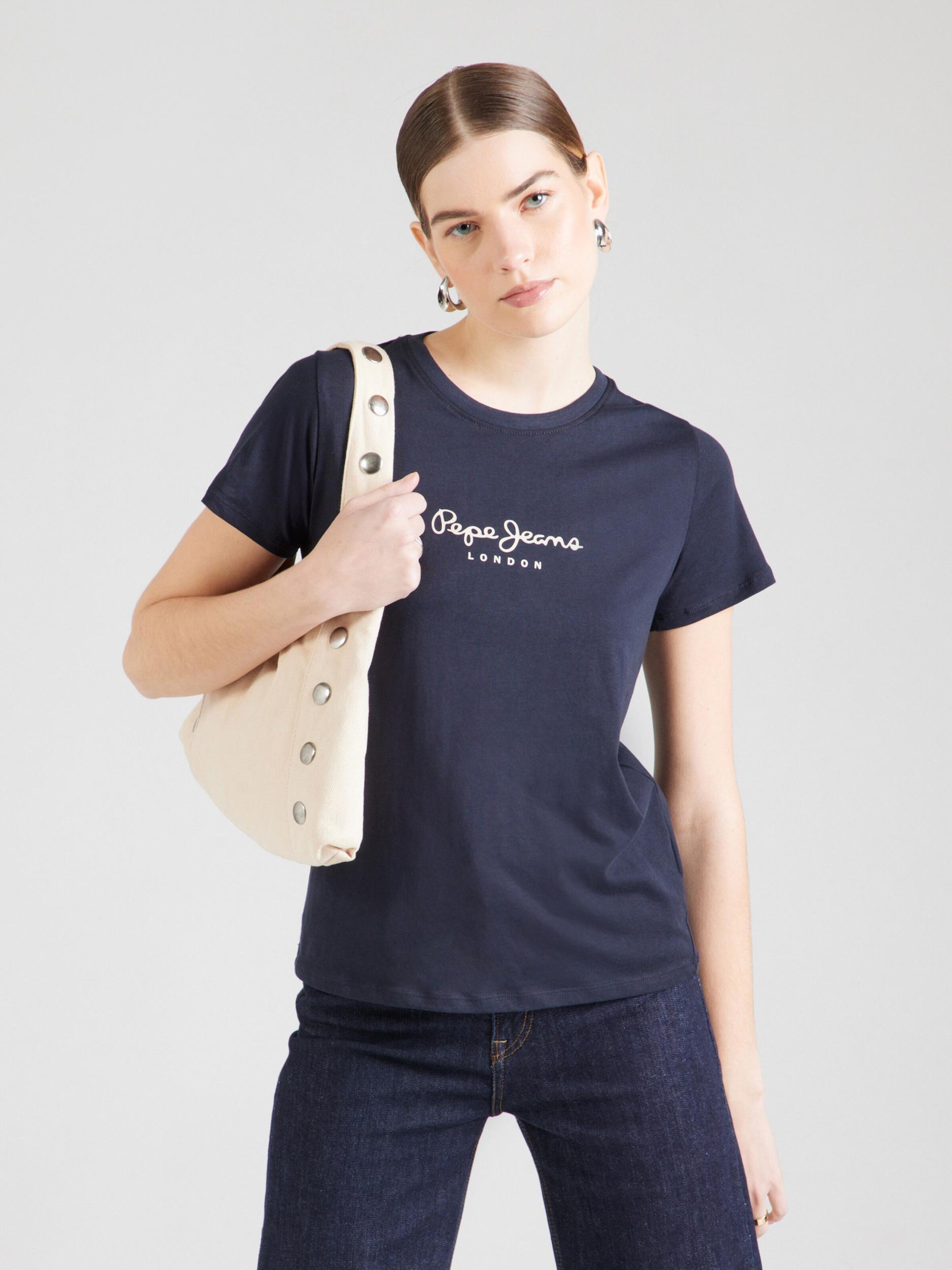 Pepe Jeans Majica 'BERENICE' temno modra / bela