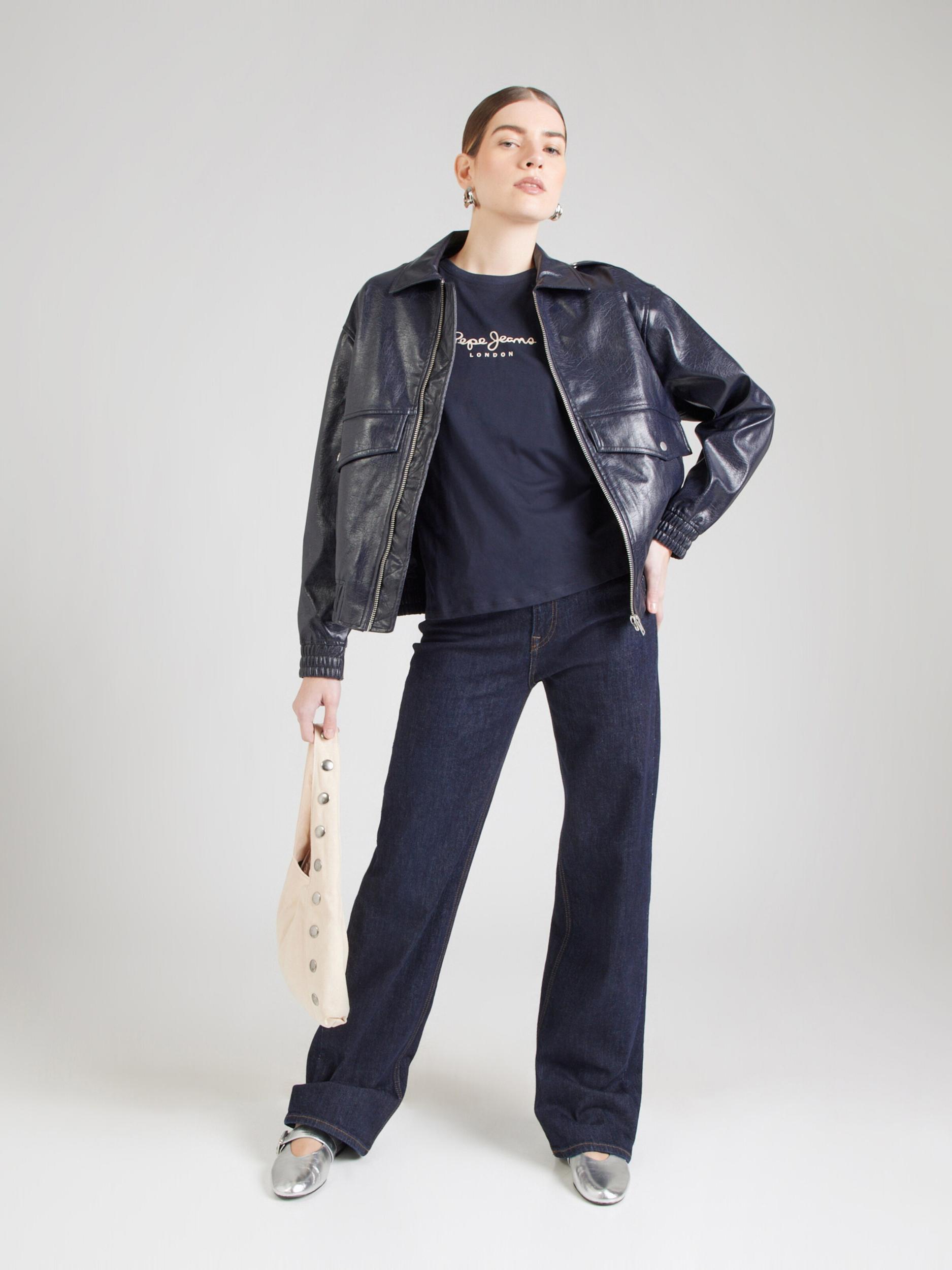 Pepe Jeans Majica 'BERENICE' temno modra / bela