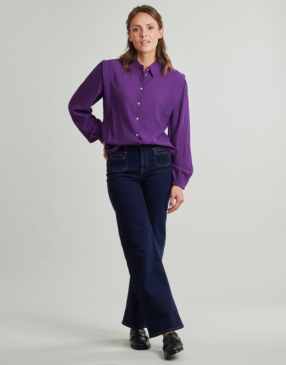 Pepe jeans Jeans flare STRAIGHT UHW LEXA RINSE Pepe jeans