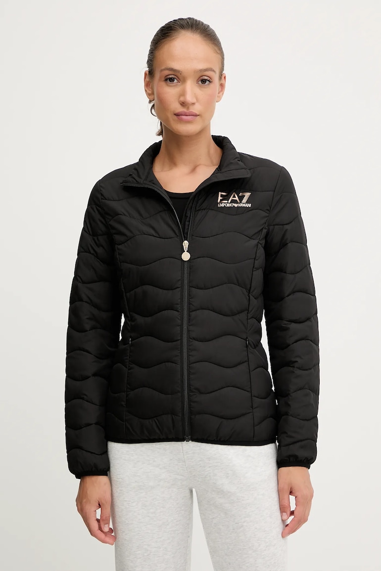 Jakna EA7 Emporio Armani ženska, črna barva,