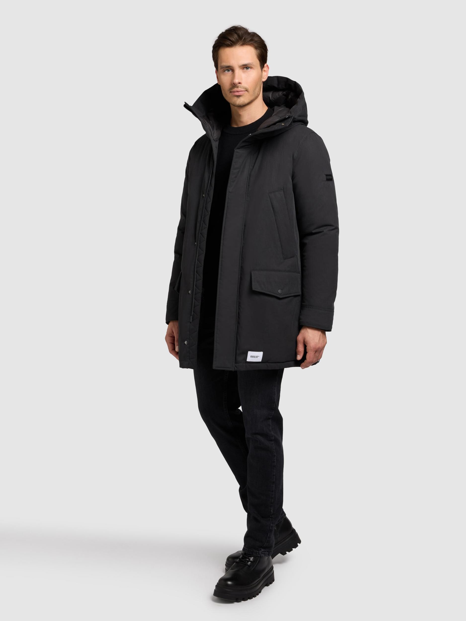 khujo Zimska jakna 'KIRK' siva / temno siva