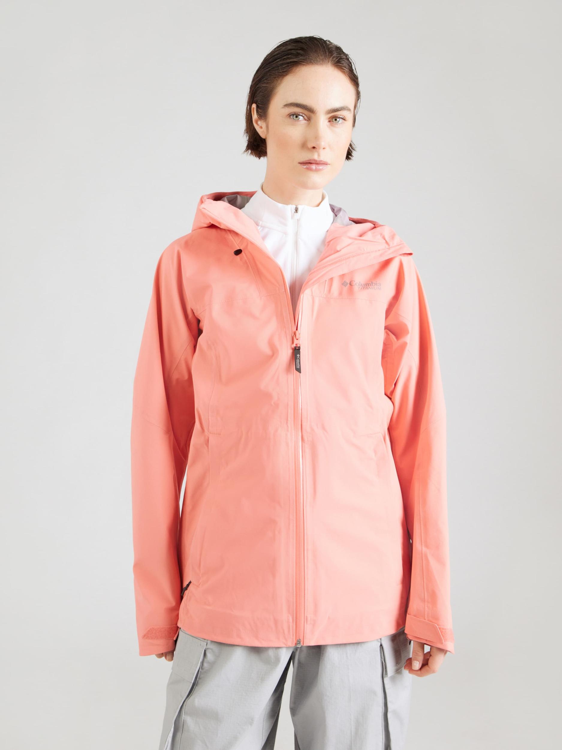 COLUMBIA Zunanja jakna 'Northwest Explorer' pastelno rdeča / srebrna