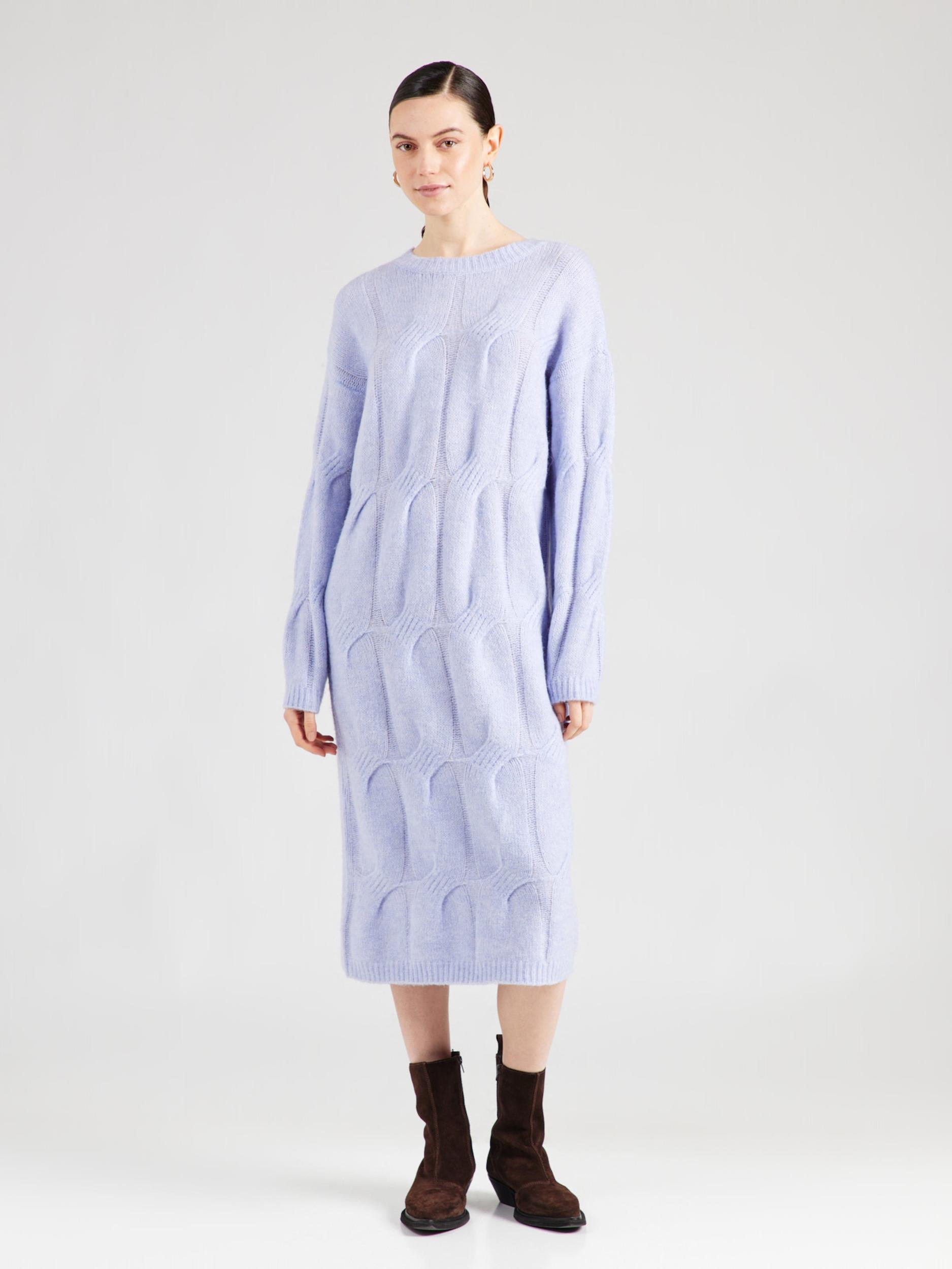 PIECES Pletena obleka 'PCJENNA' modra