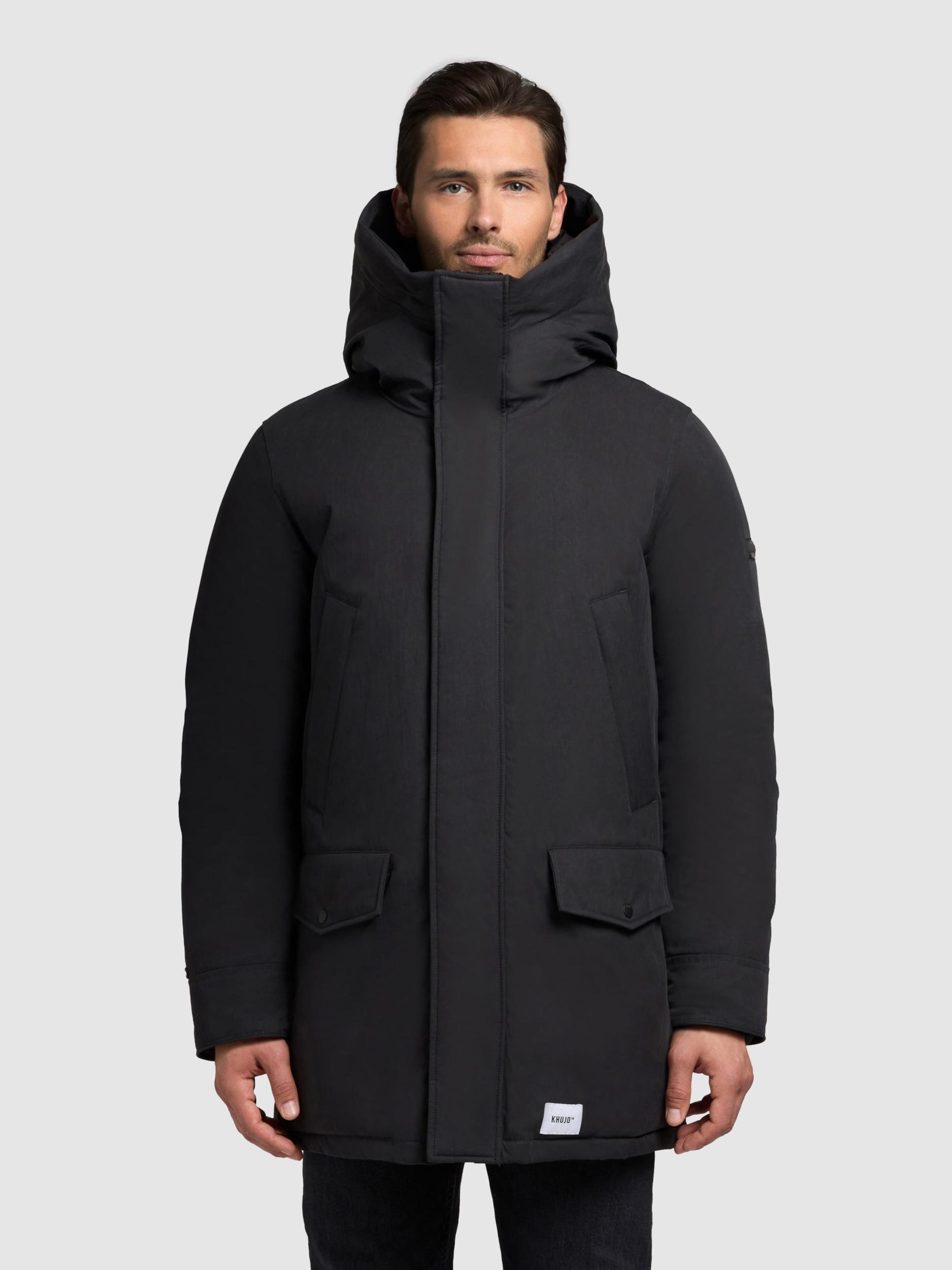 khujo Zimska jakna 'KIRK' siva / temno siva