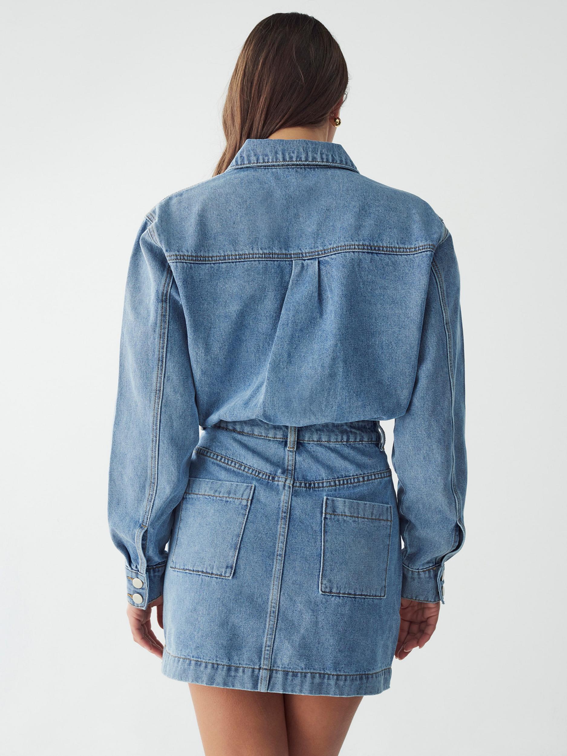 BWLDR Dolga srajca 'CANNES' moder denim