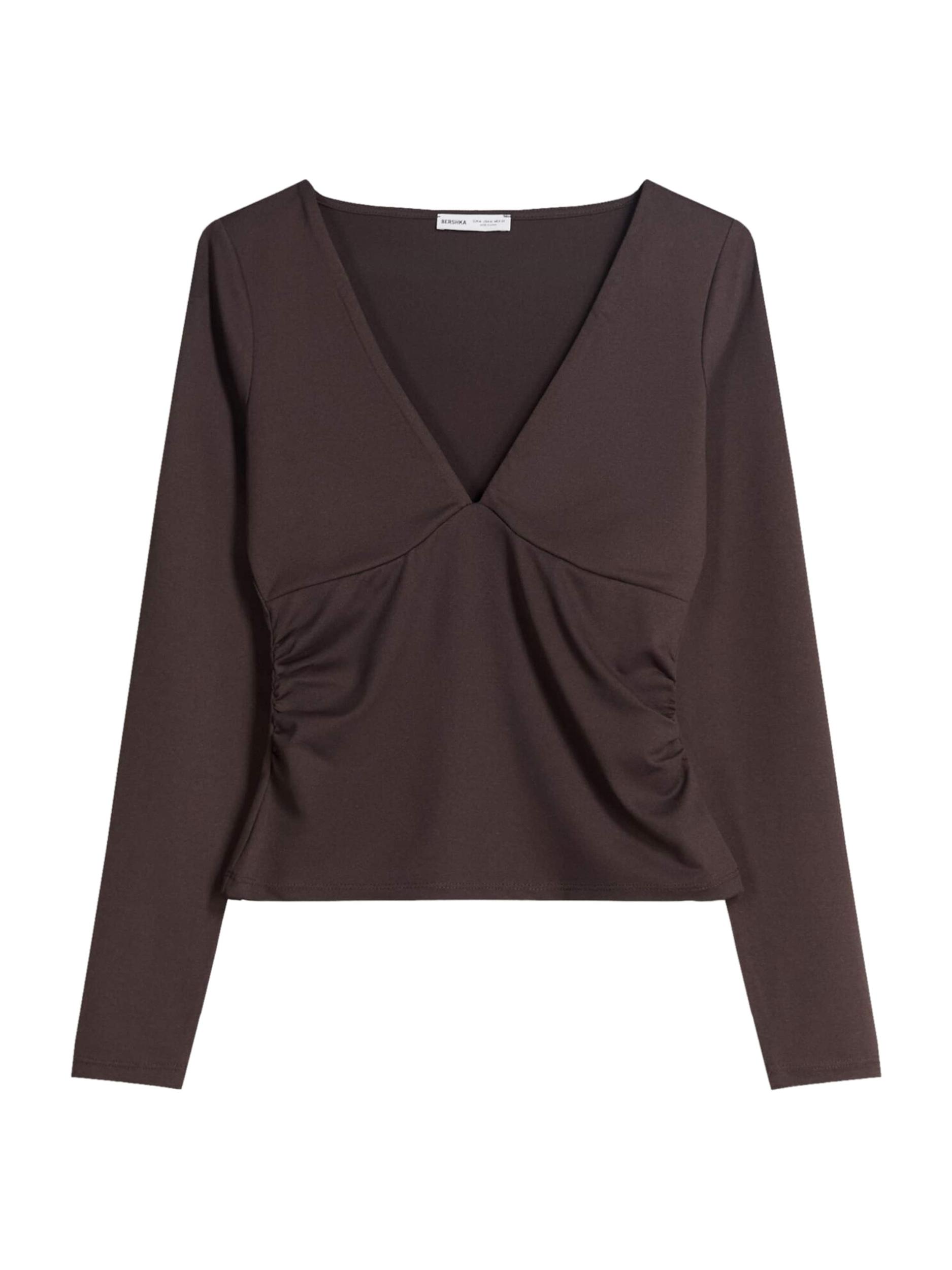 Bershka Majica čokolada