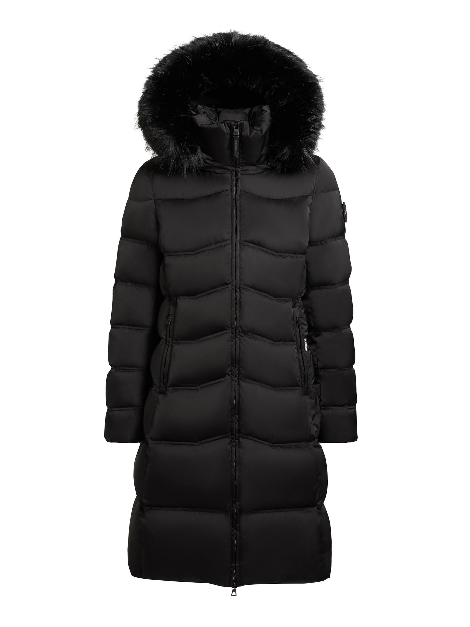 khujo Zimski plašč 'Akkie' črna