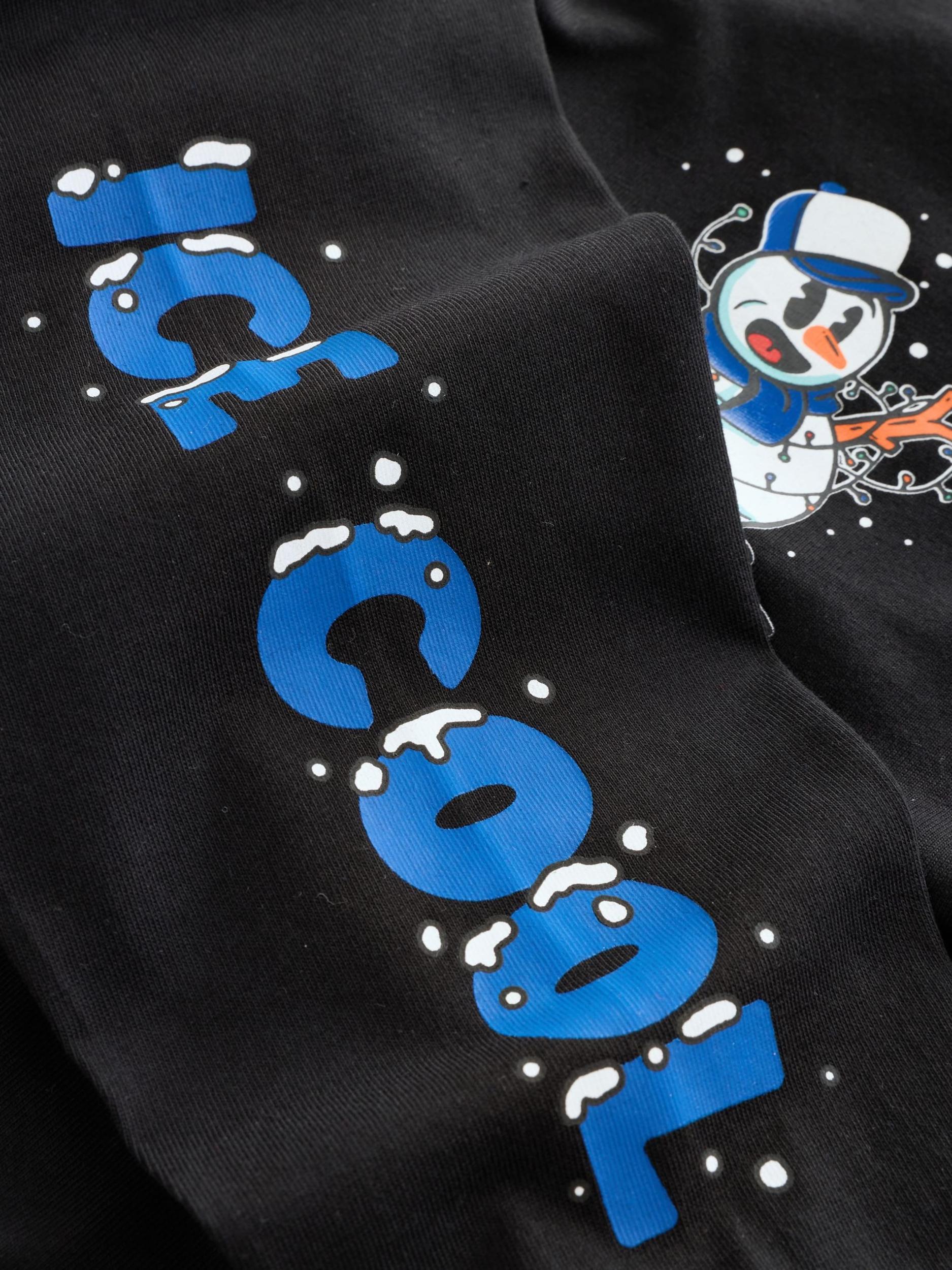 Next Pižama modra / oranžna / črna / bela