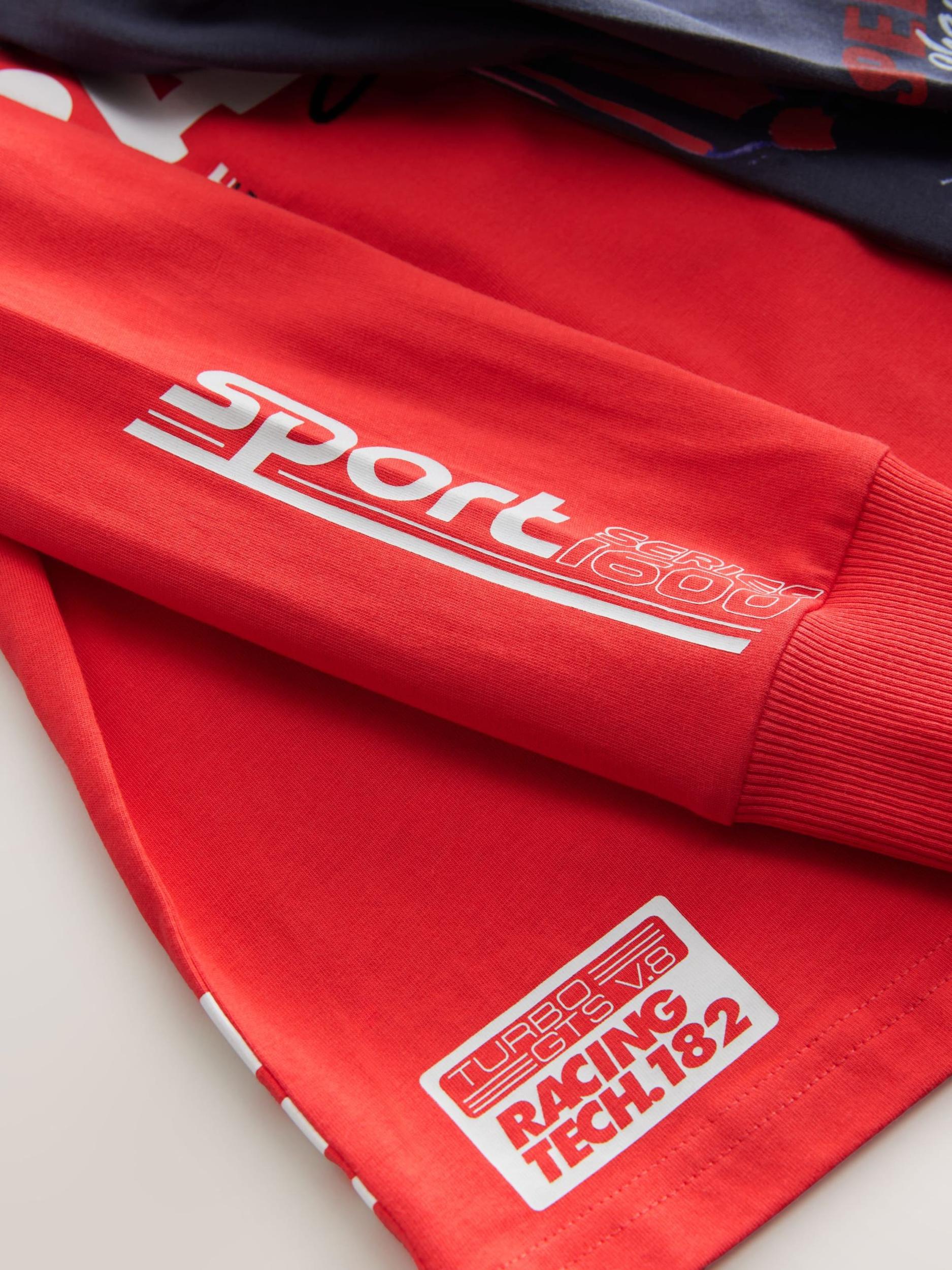 Next Pižama temno siva / temno liila / rdeča / črna