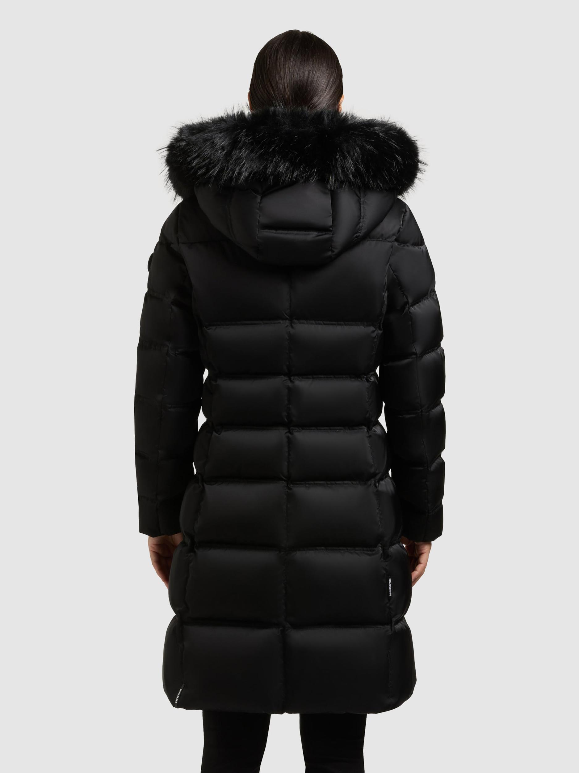 khujo Zimski plašč 'Akkie' črna