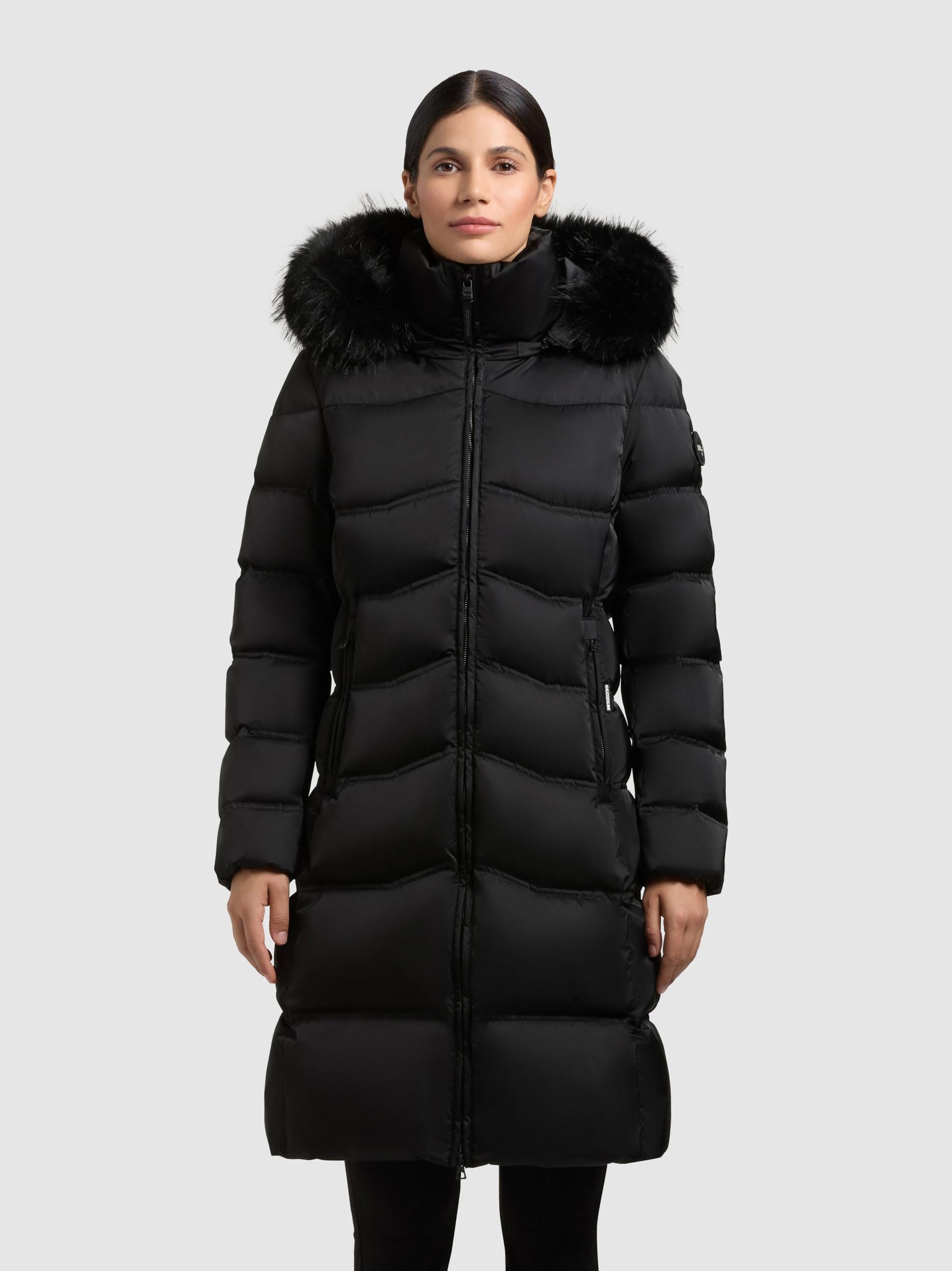 khujo Zimski plašč 'Akkie' črna