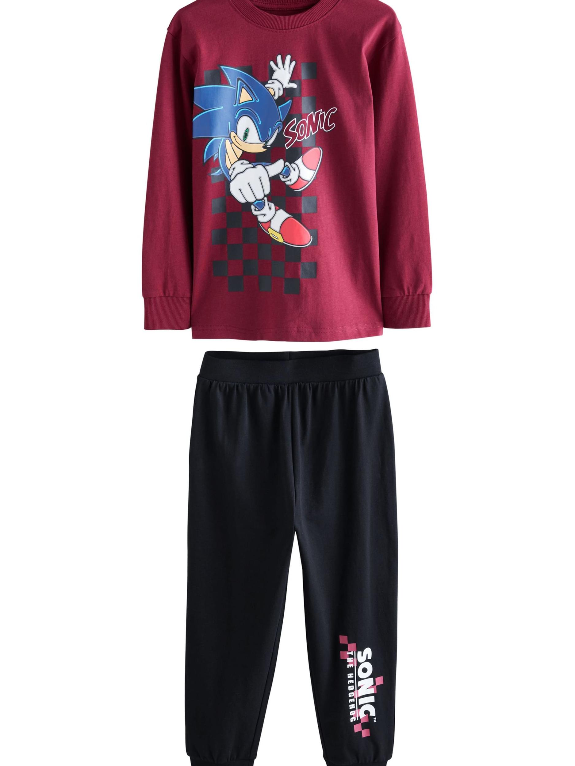 Next Pižama modra / rdeča / burgund / črna