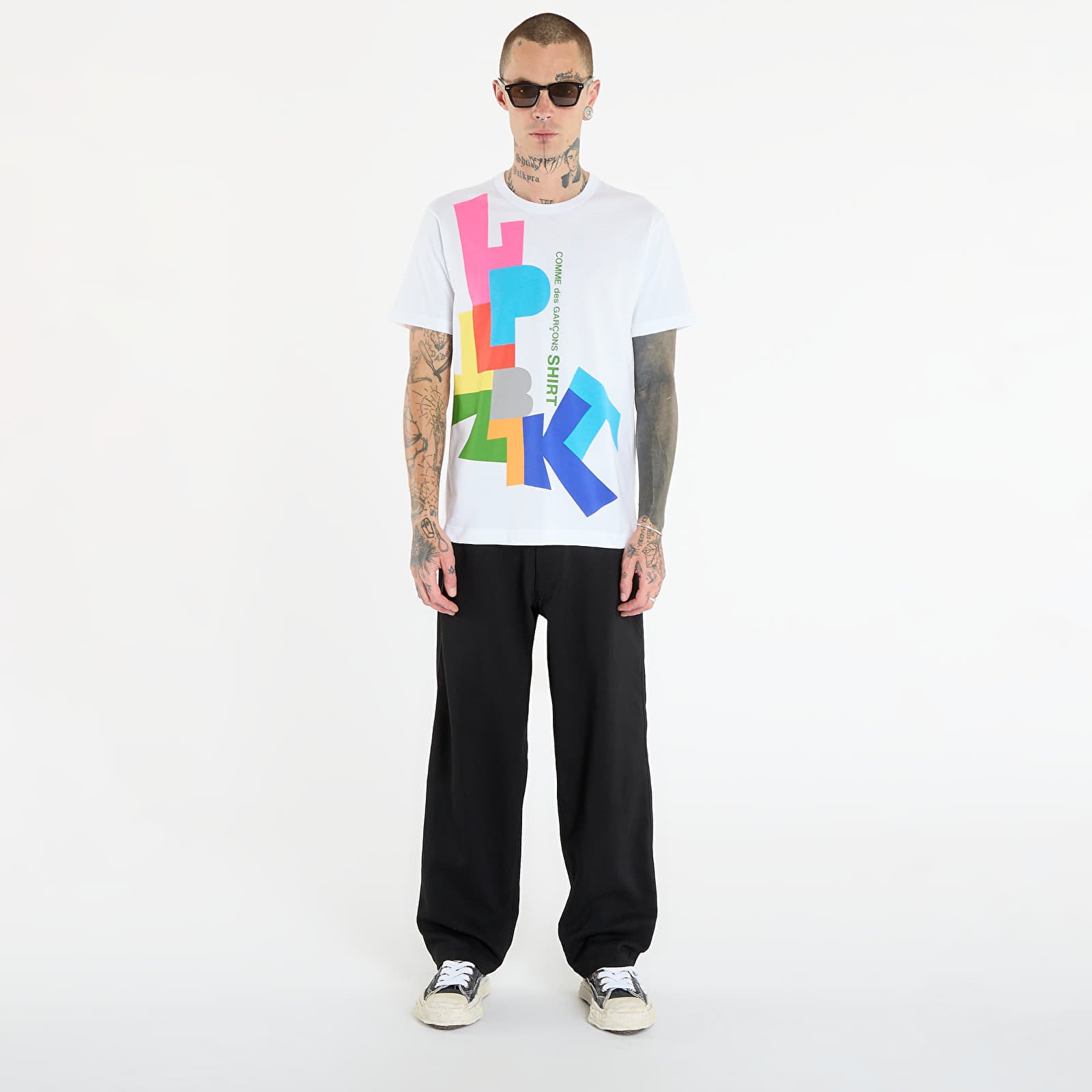 Majice Comme des Garçons SHIRT T-Shirt With Graphic Print White S