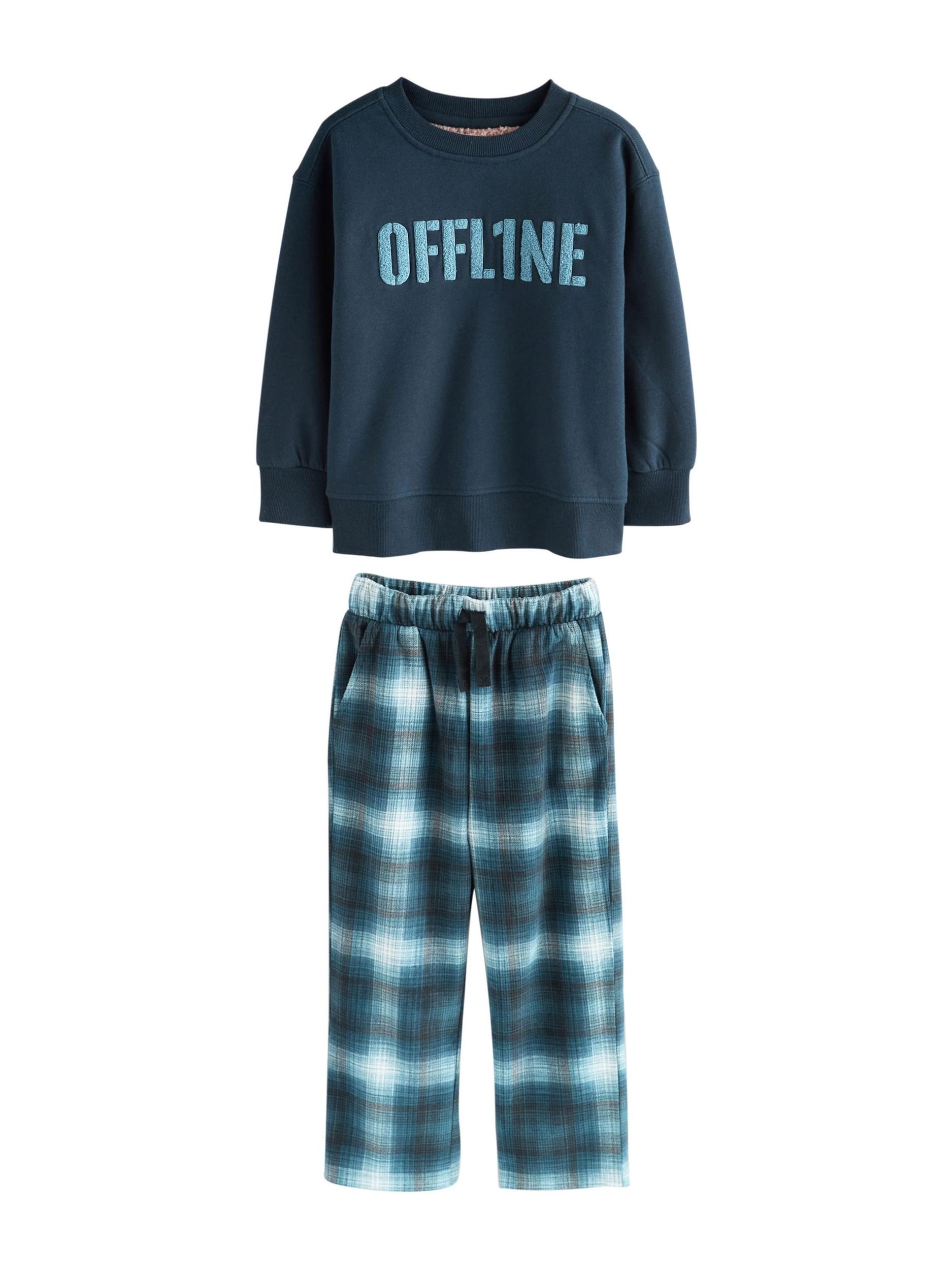 Next Pižama mornarska / nebeško modra