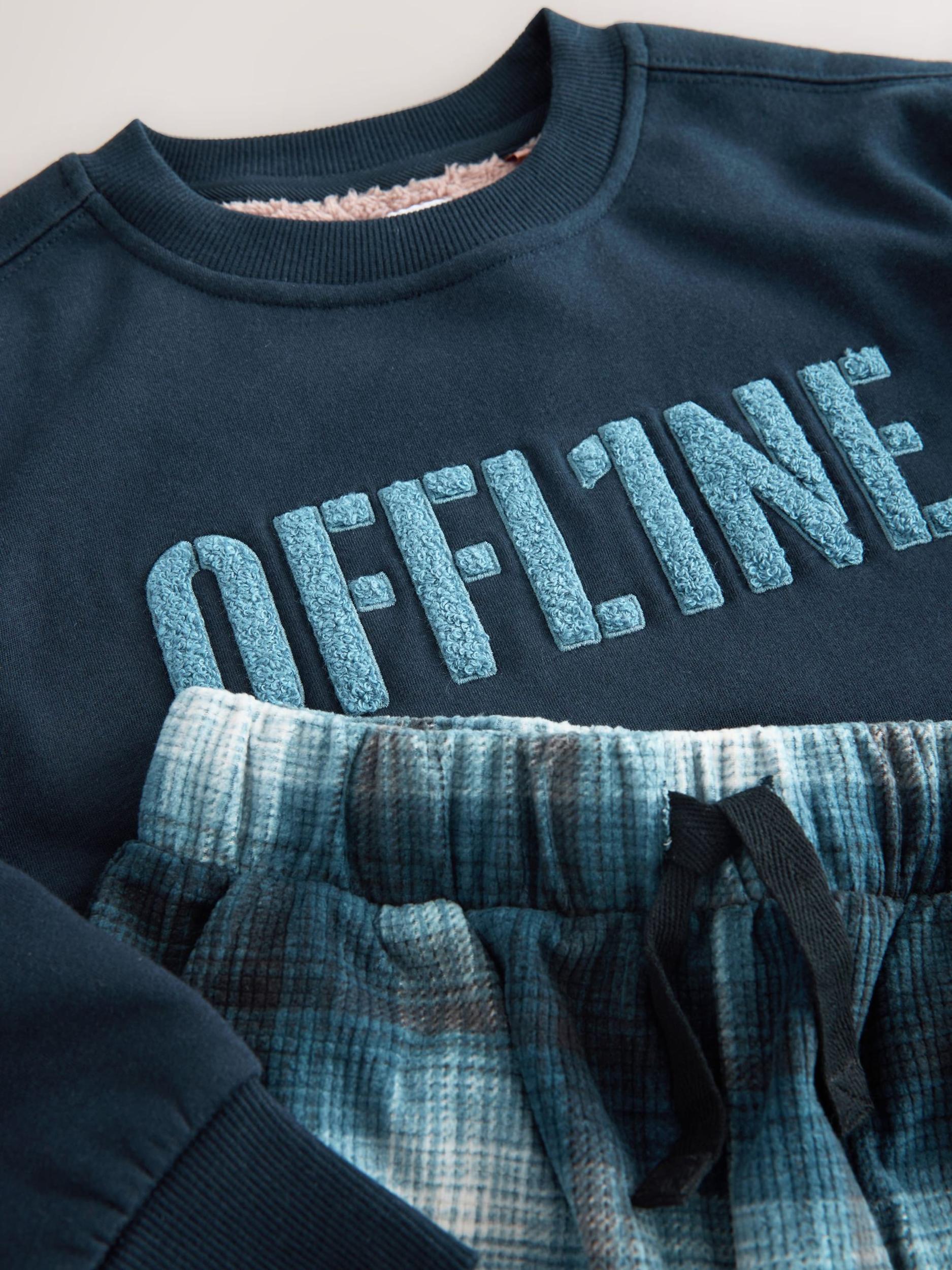 Next Pižama mornarska / nebeško modra