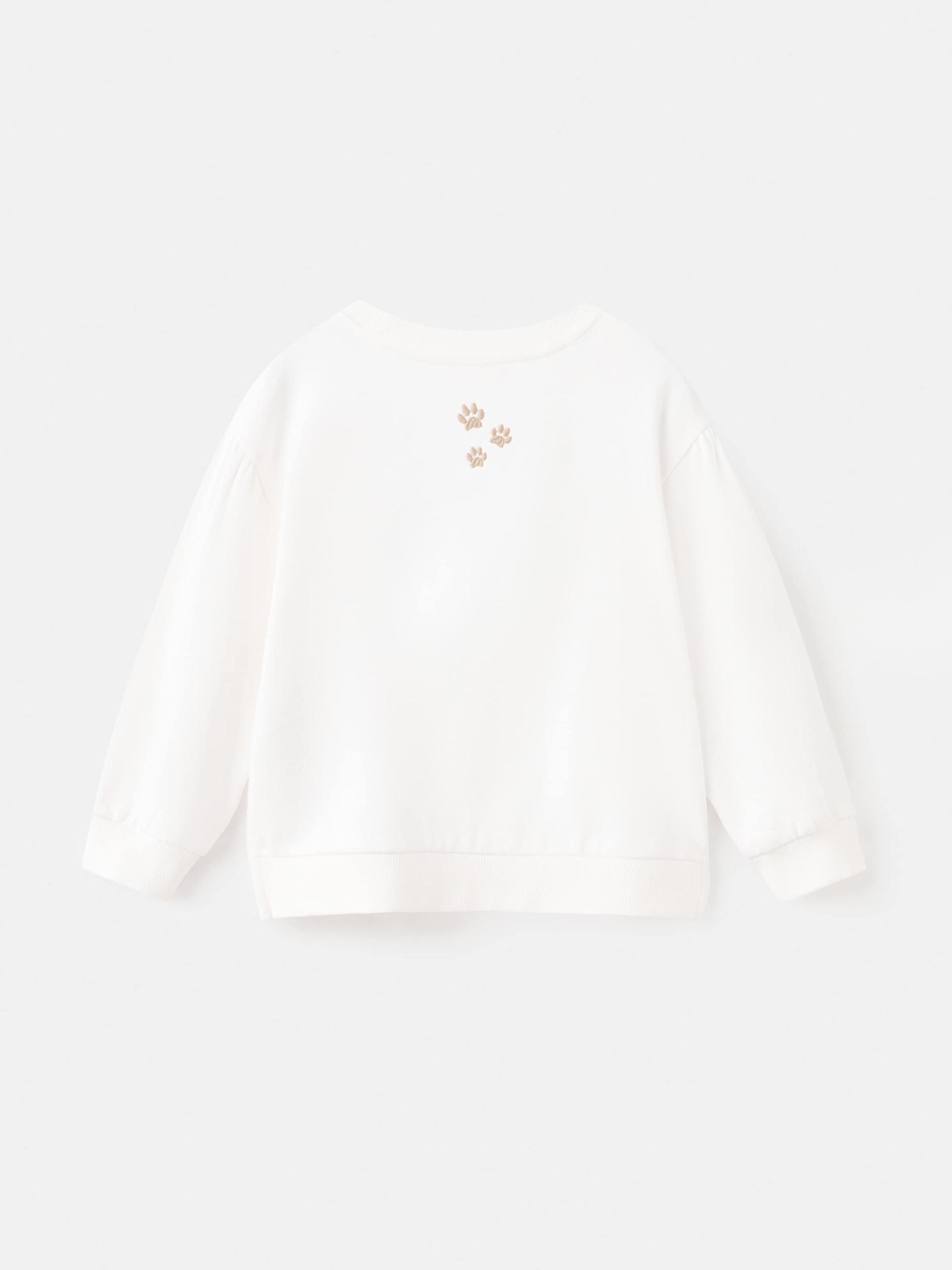 MANGO KIDS Majica 'ROAR' bež / temno bež / off-bela