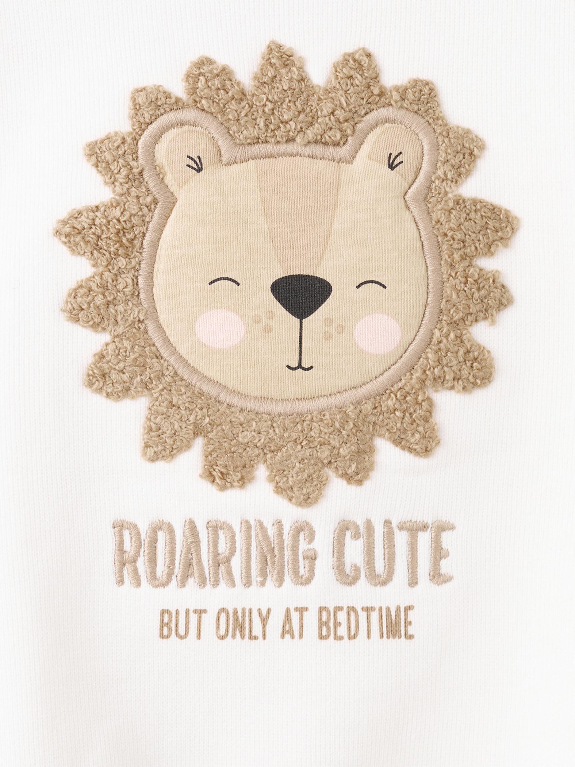 MANGO KIDS Majica 'ROAR' bež / temno bež / off-bela