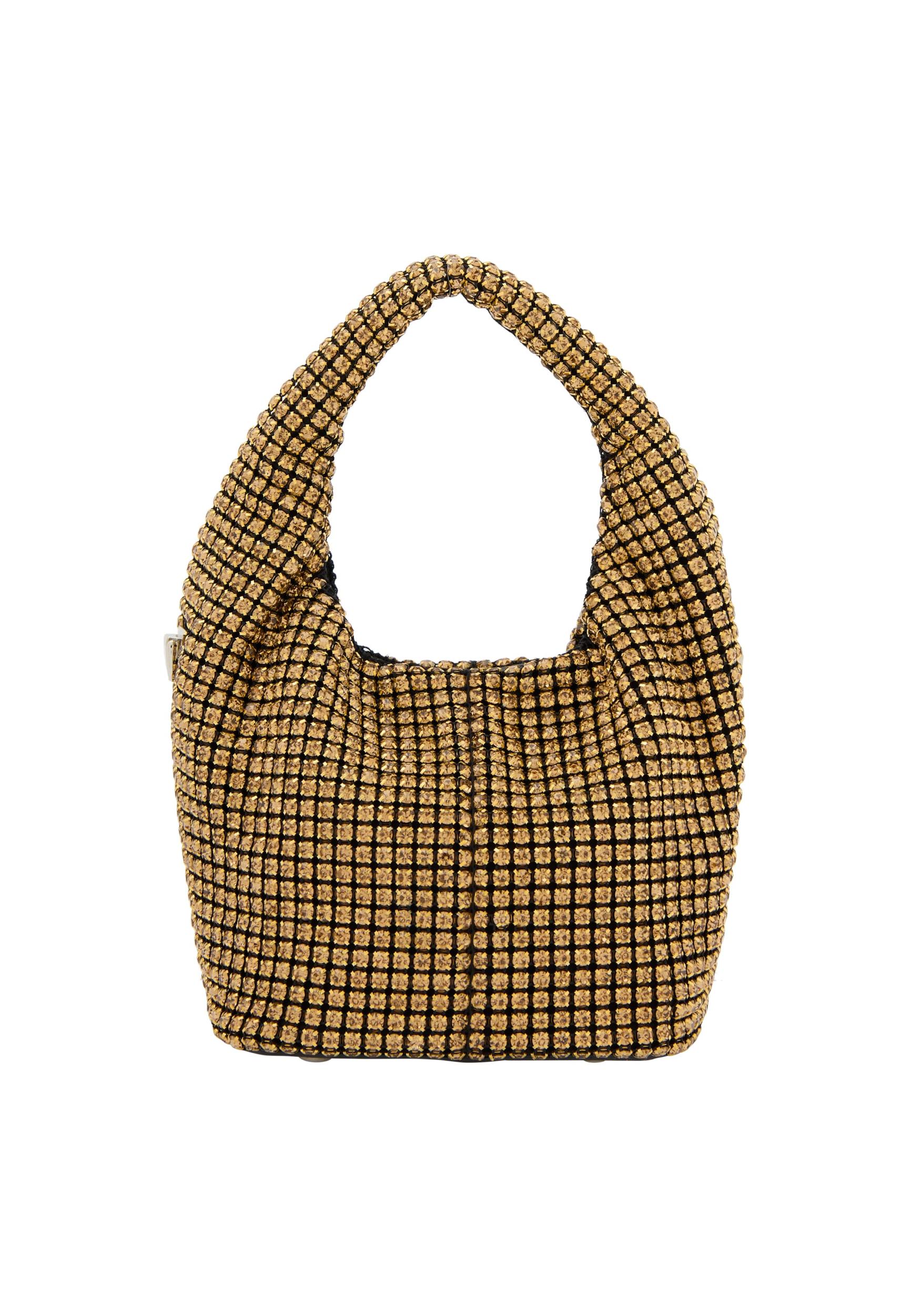 faina Ročna torbica zlata / črna