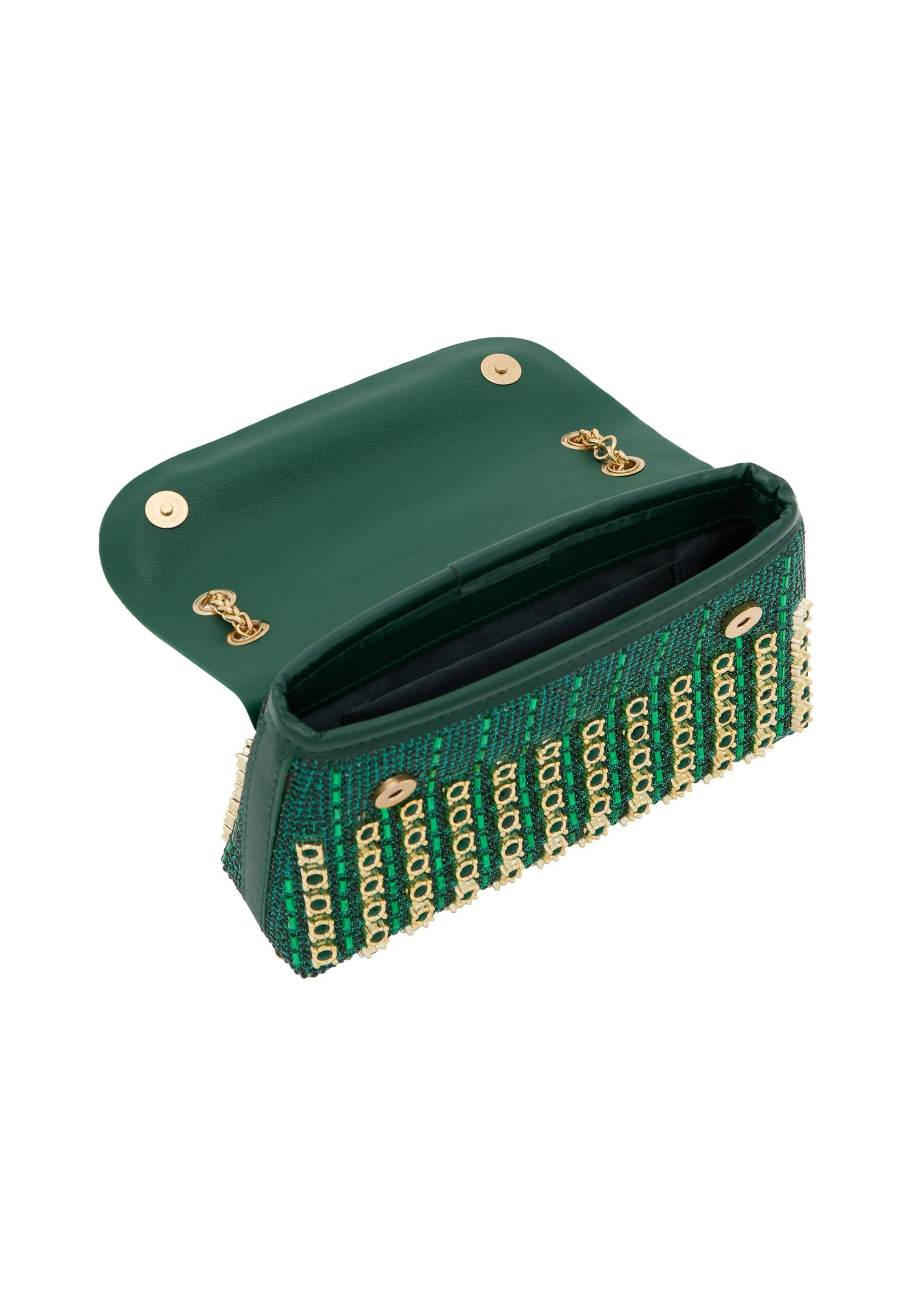 faina Pisemska torbica zlata / zelena