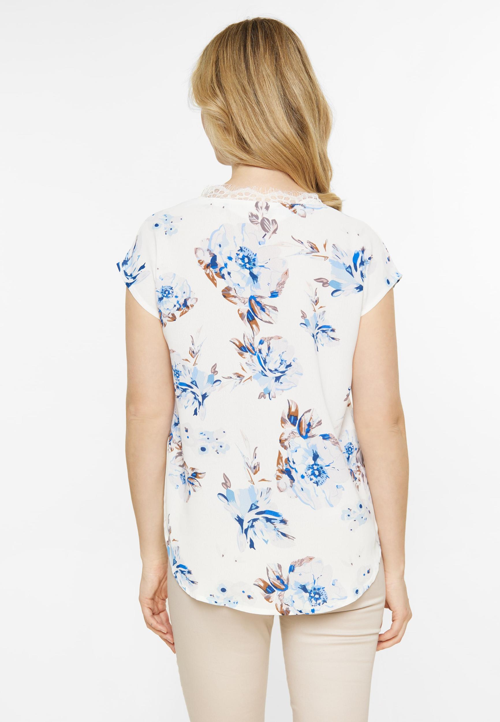 Usha Top svetlo modra / temno modra / rjava / bela