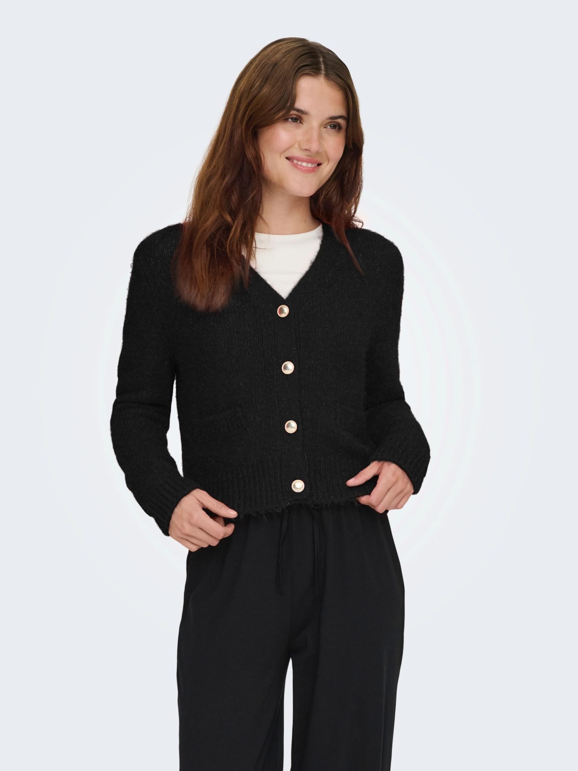 ONLY Pletena jopa 'ONLMAGGIE' črna