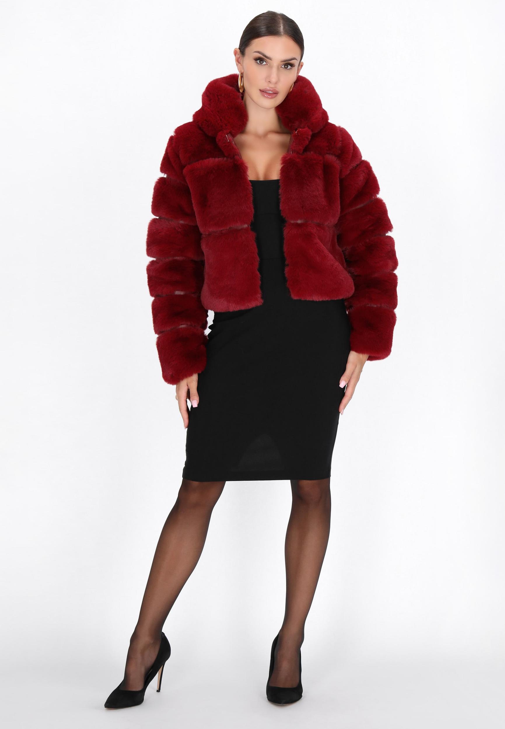 faina Zimska jakna temno rdeča