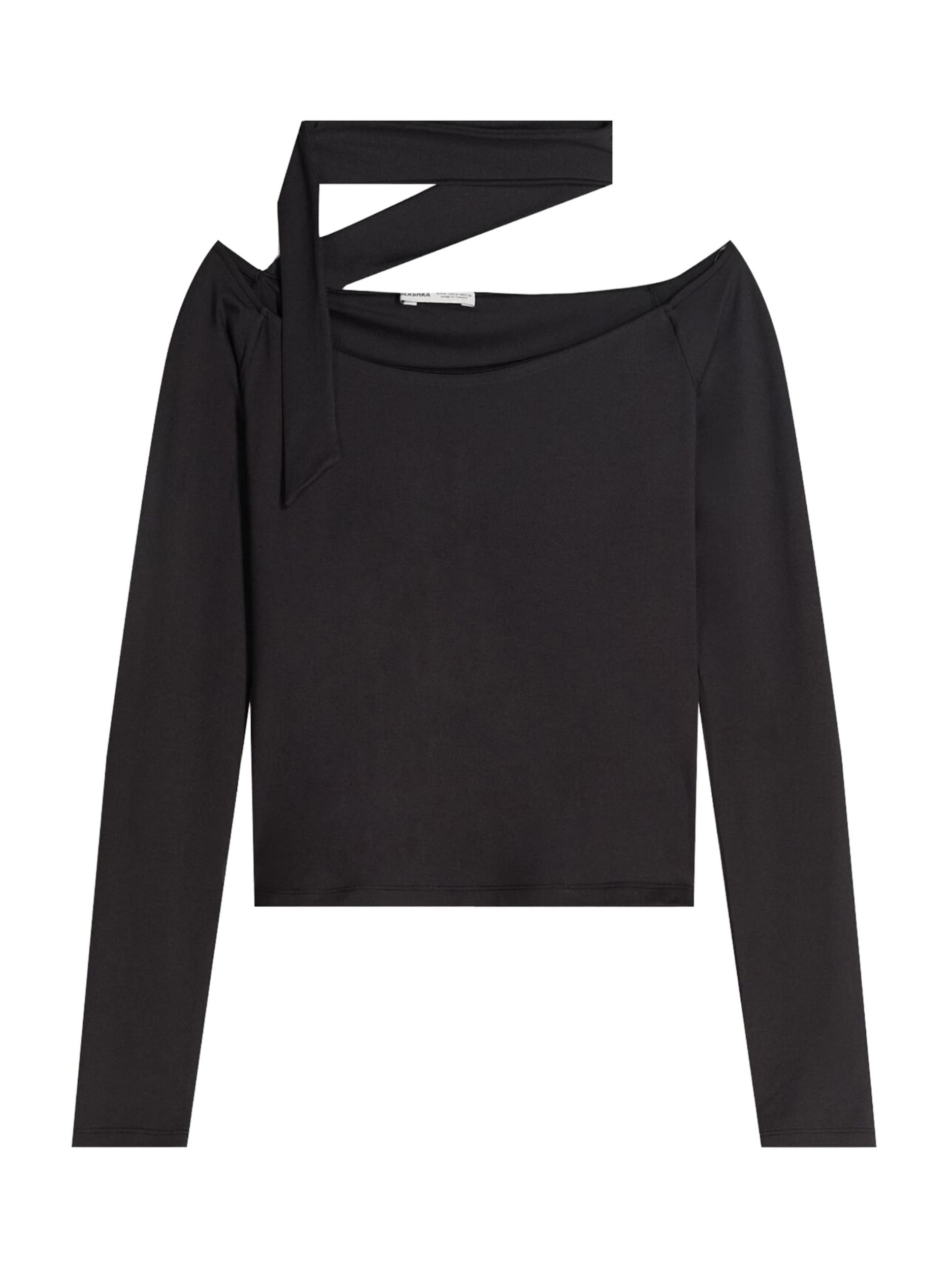 Bershka Majica črna