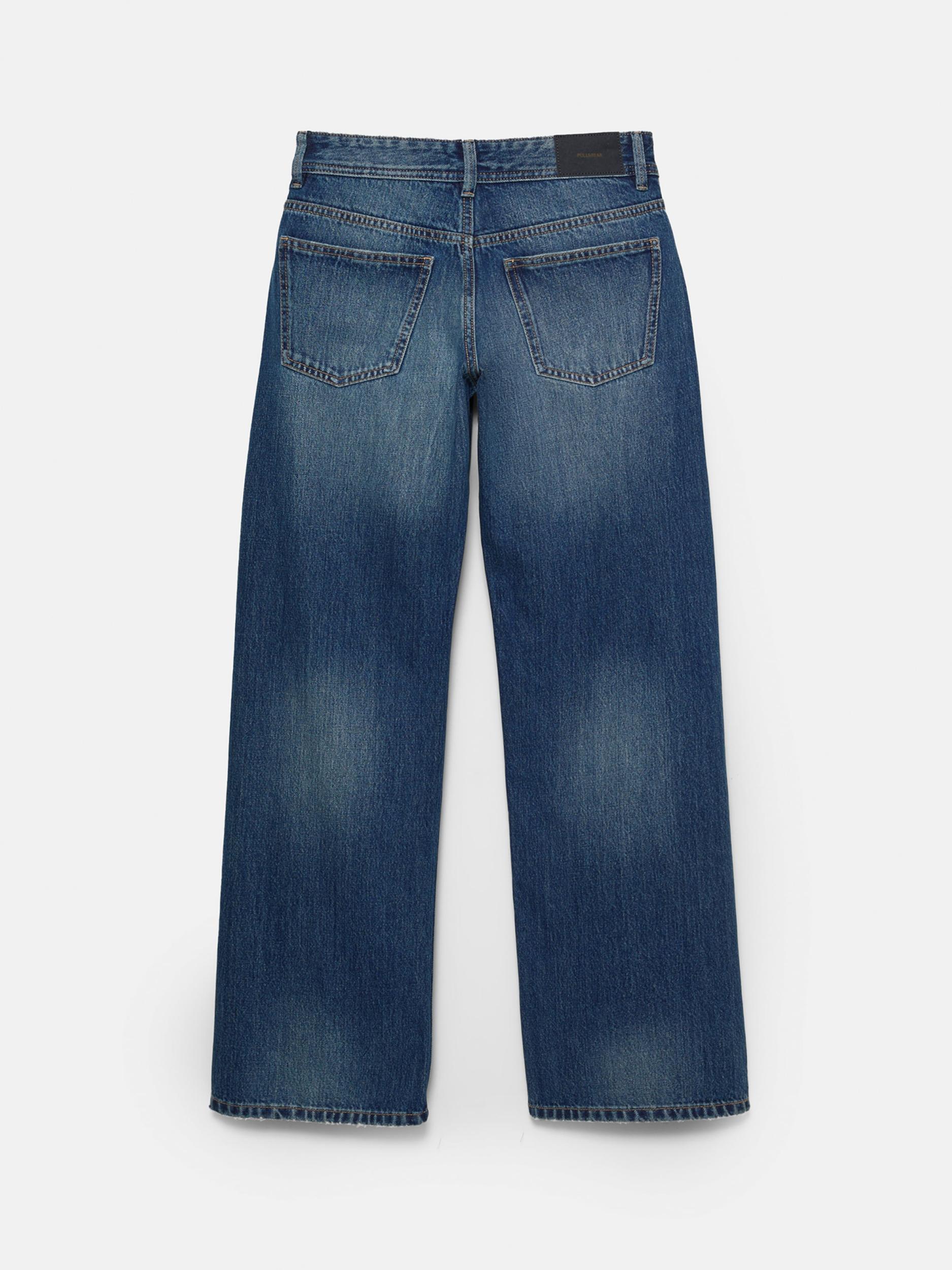 Pull&Bear Kavbojke temno modra