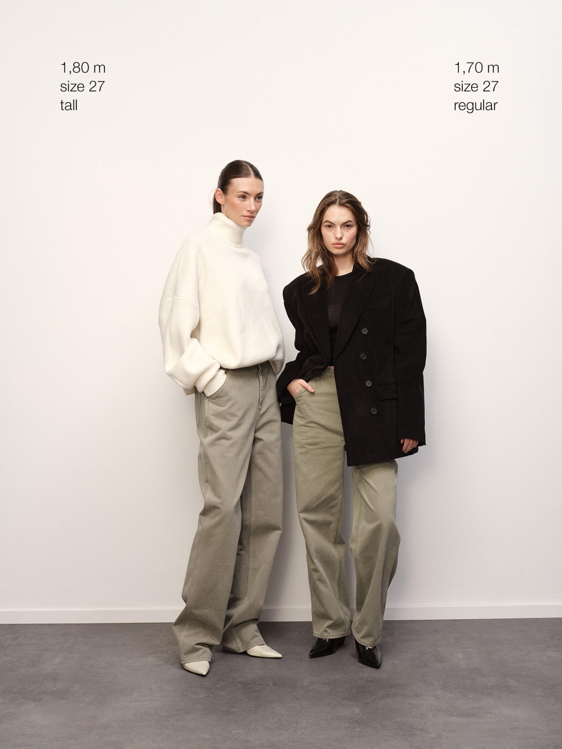 RÆRE by Lorena Rae Kavbojke 'Myra' zelena