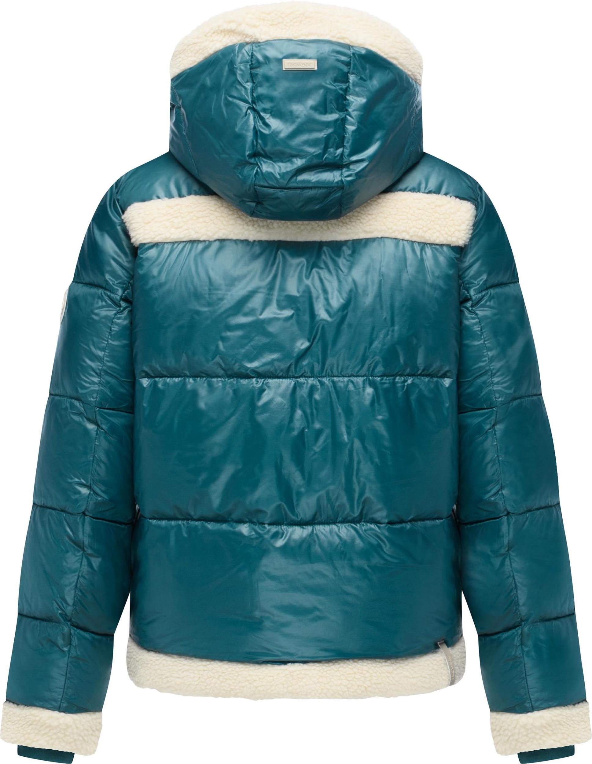 Ragwear Zimska jakna 'Editah Youmodo' petrol / volneno bela