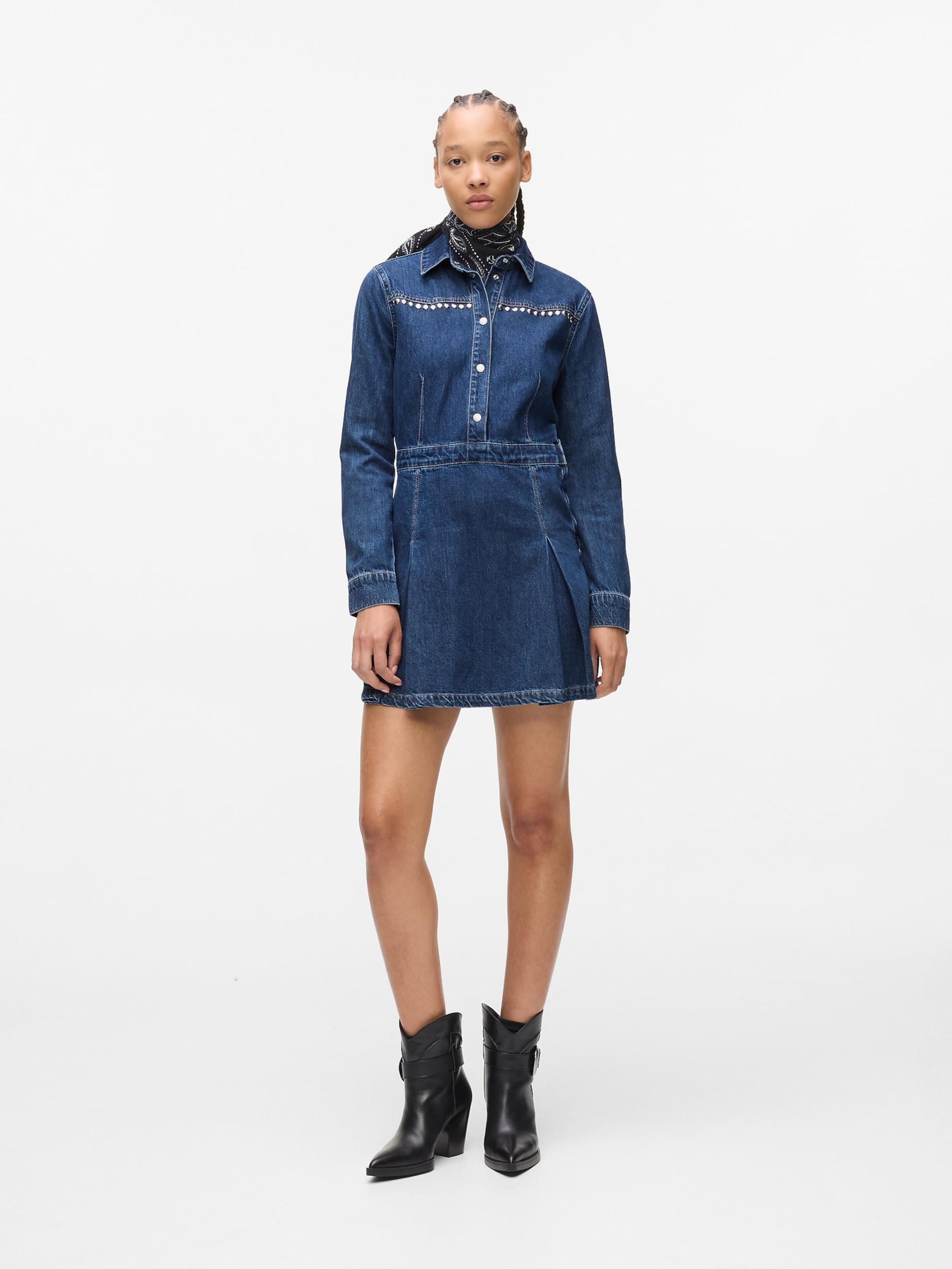 KARL LAGERFELD JEANS Obleka temno modra