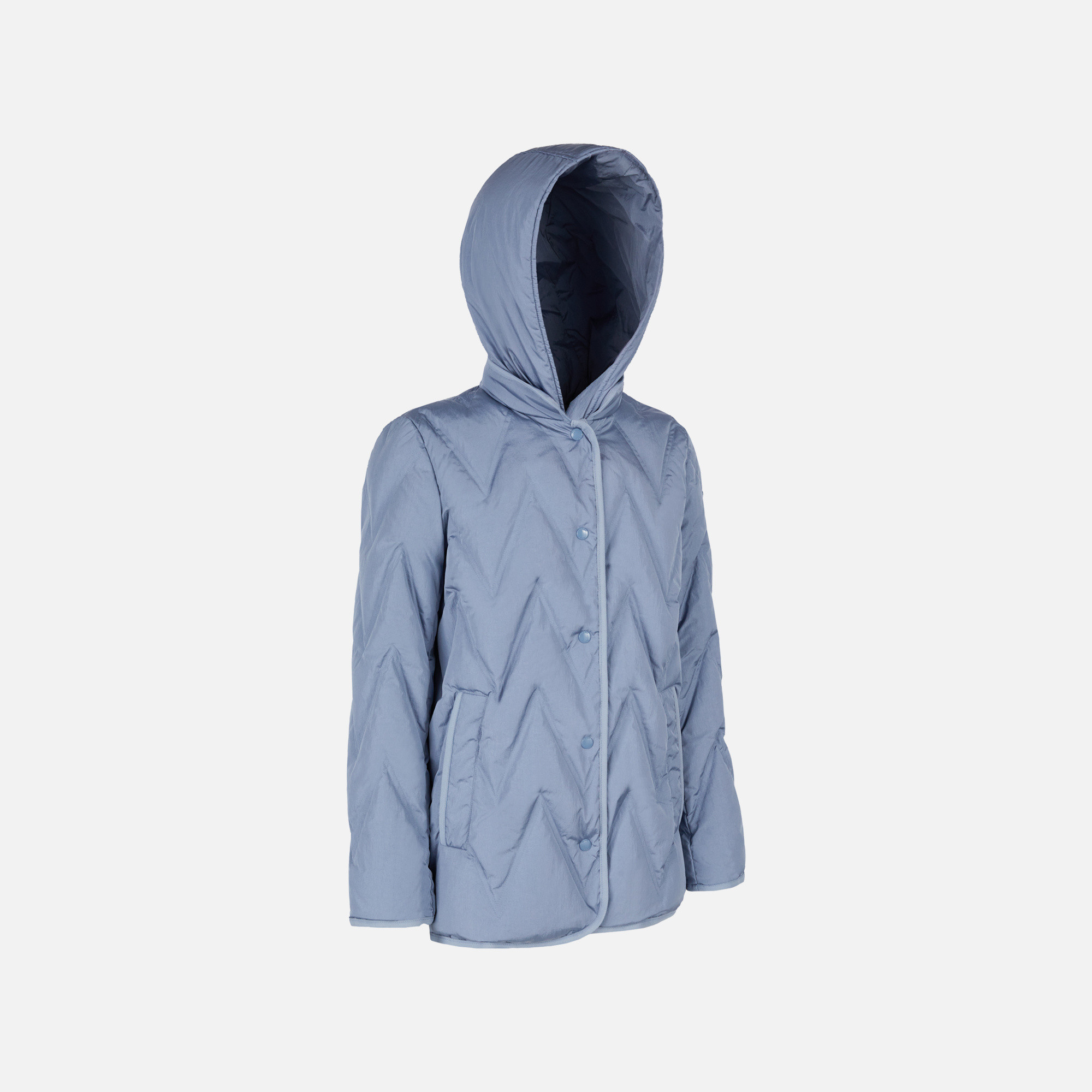 Light Blue Women's Down Jackets Geox Plummery - Women's