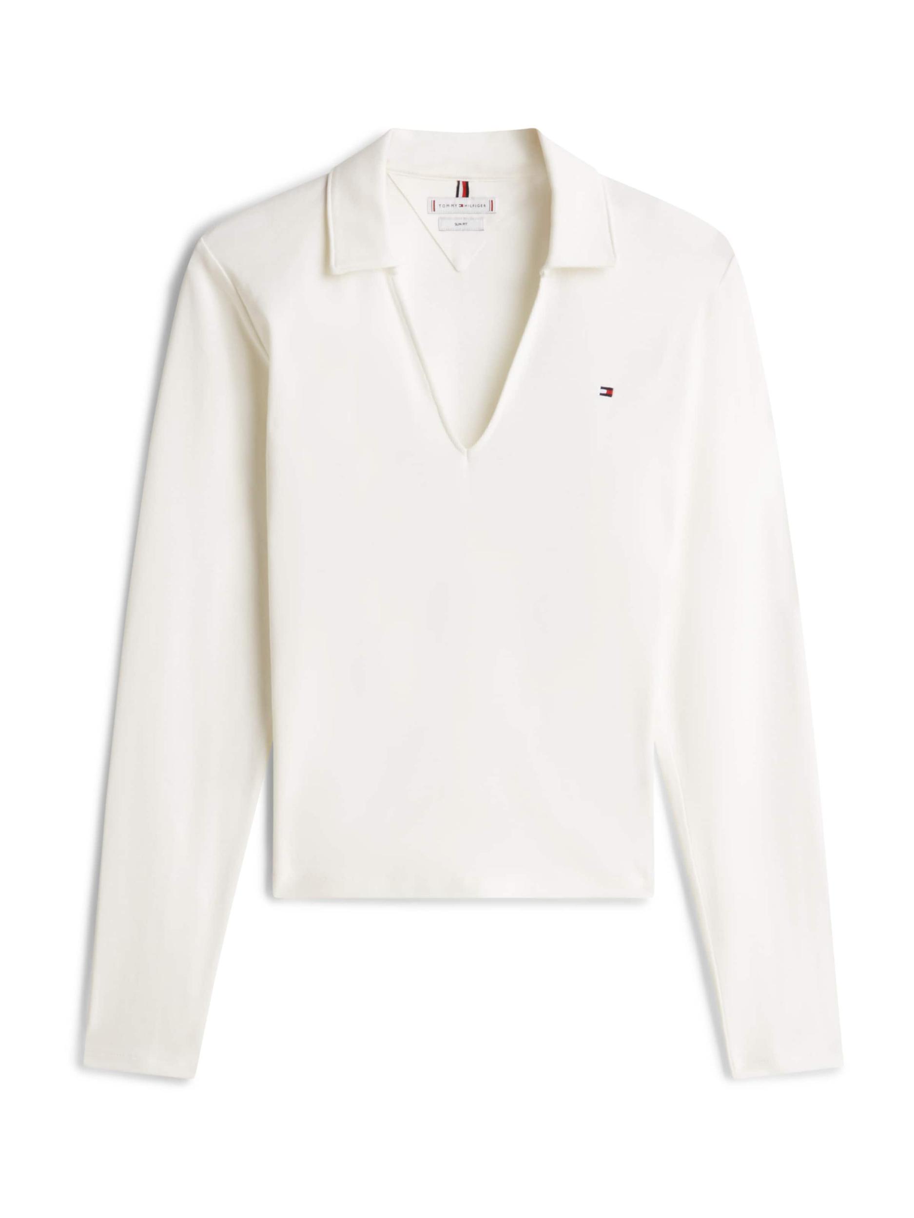 TOMMY HILFIGER Majica 'Cody' ecru / mornarska / rdeča