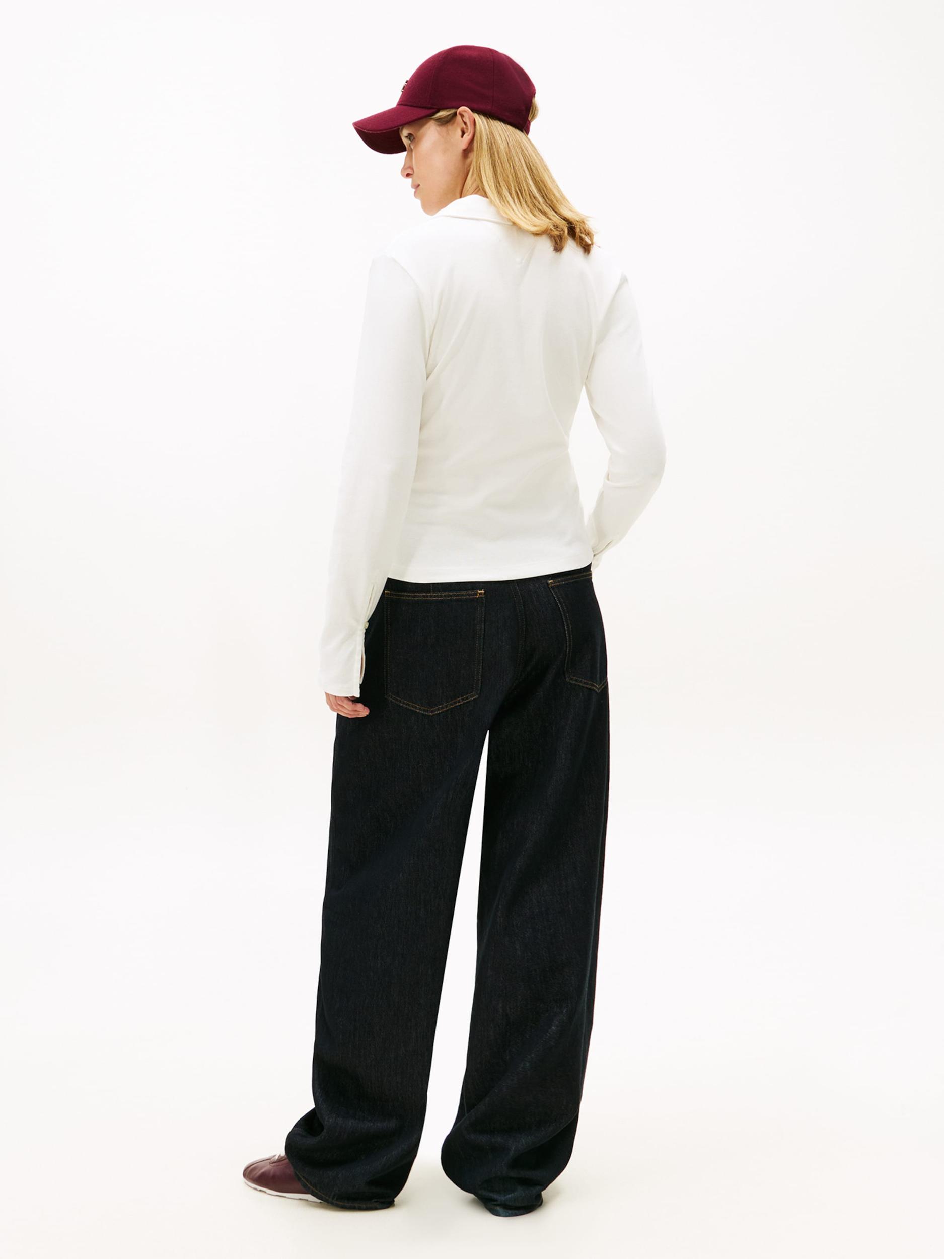 TOMMY HILFIGER Majica 'Cody' ecru / mornarska / rdeča