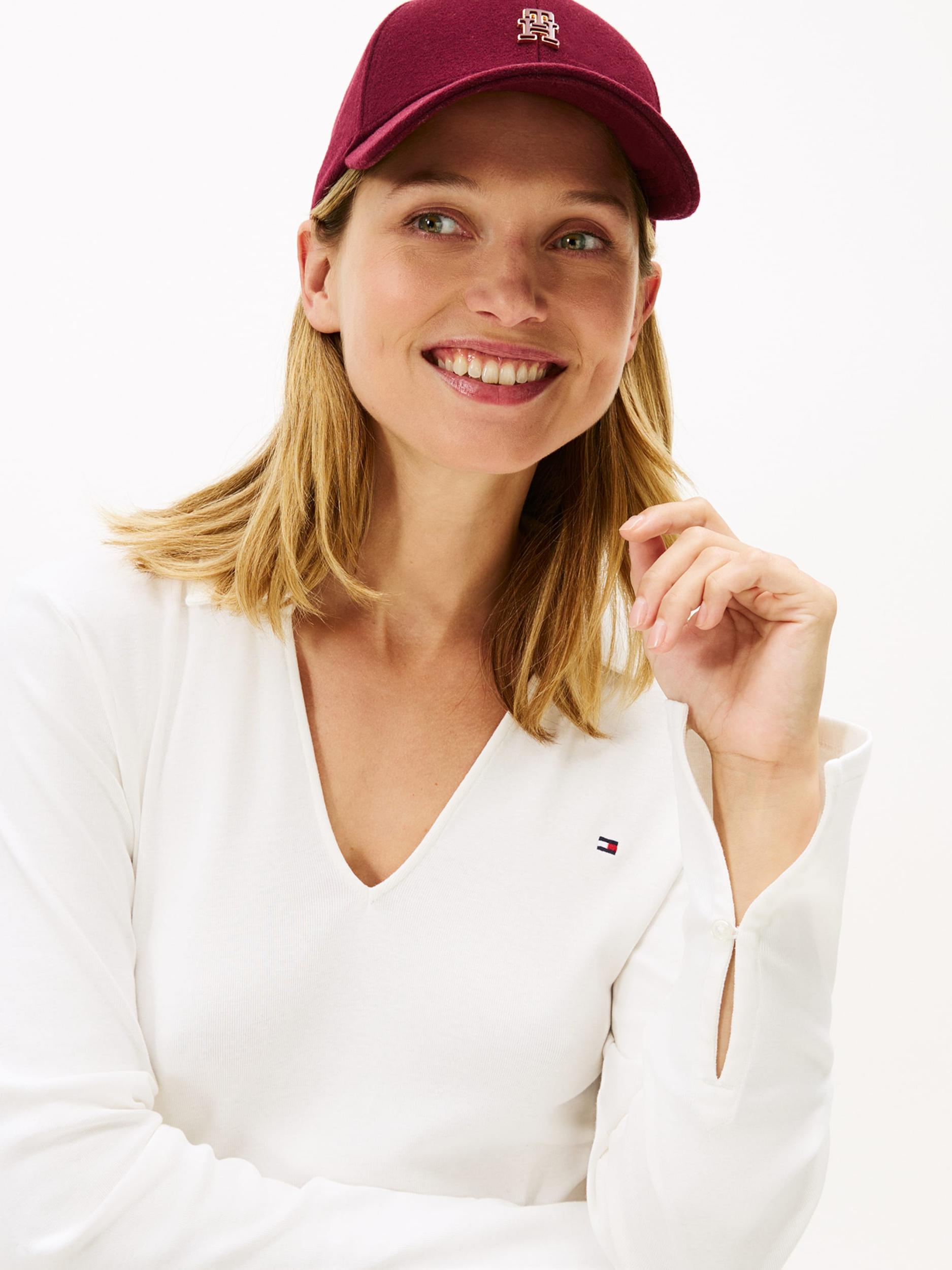 TOMMY HILFIGER Majica 'Cody' ecru / mornarska / rdeča