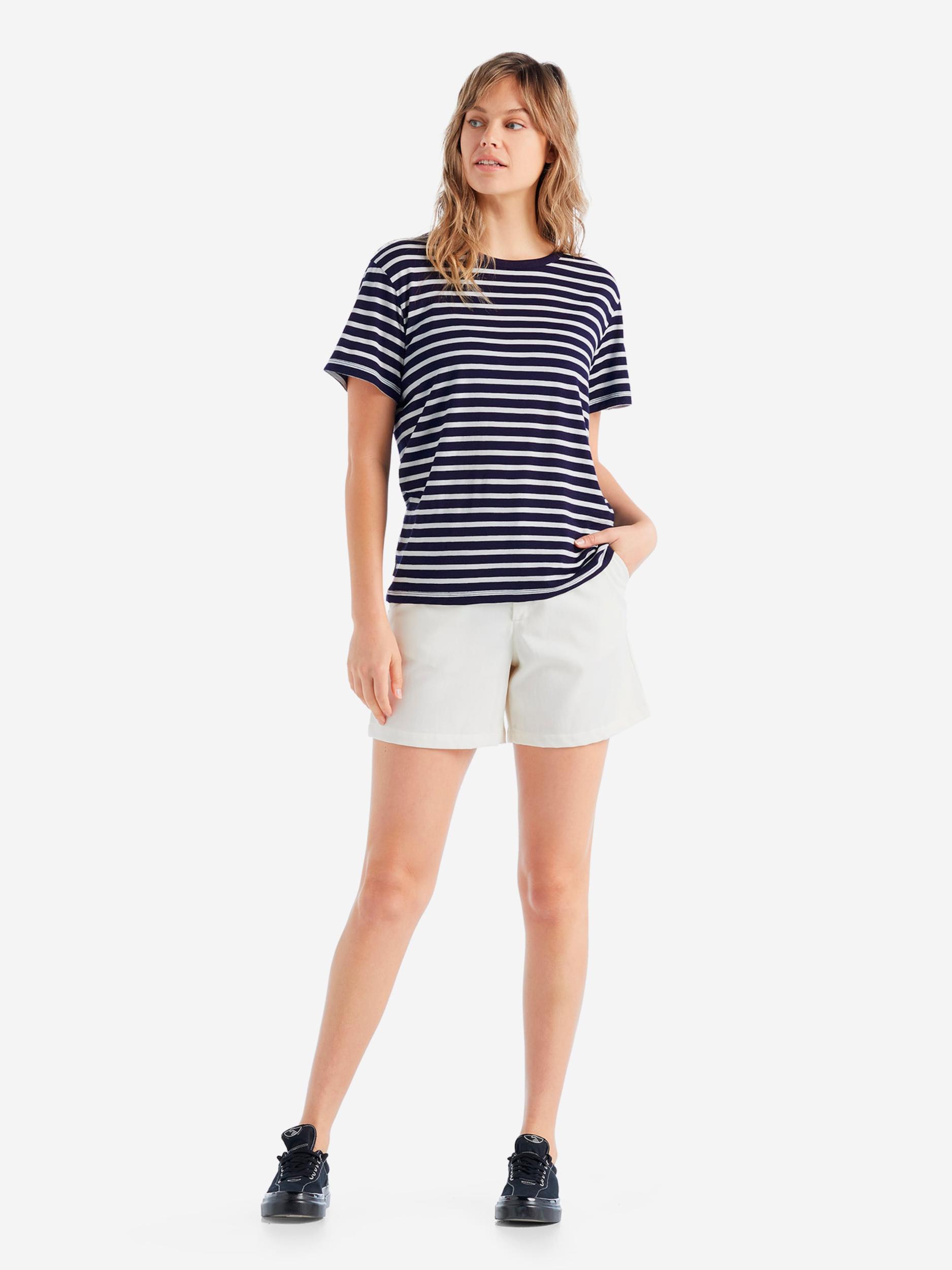 ICEBREAKER Funkcionalna majica 'Granary' mornarska / bela