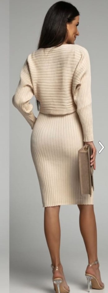 Spletna trgovina Versino - Karmen Skočaj s.p. Elegantna dvodelna pletena obleka Mirra